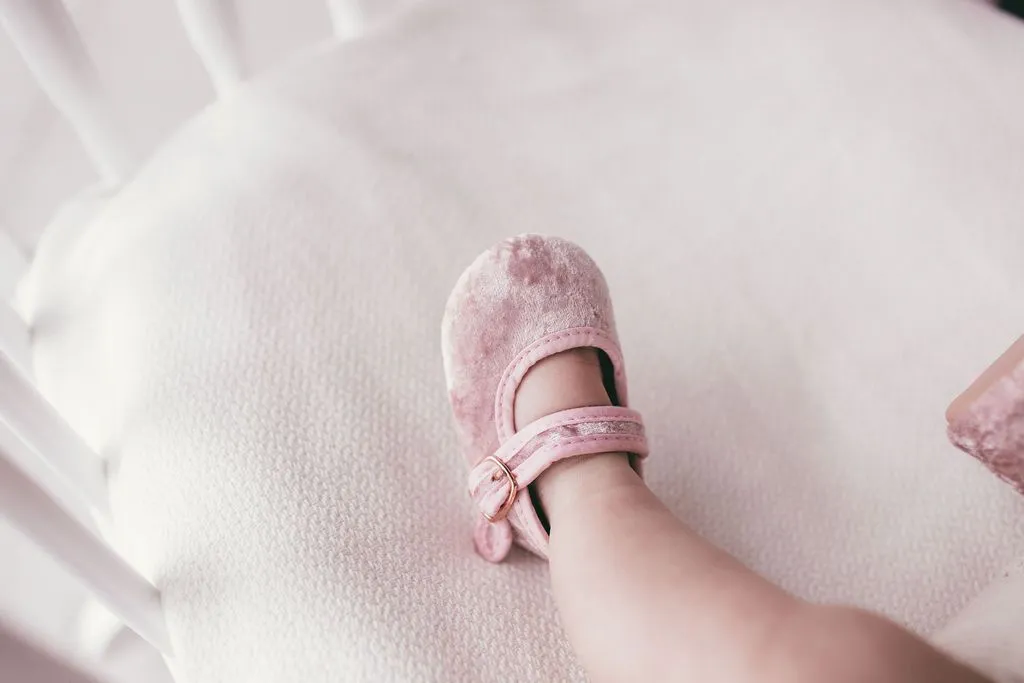 Berry Velvet - Mary Jane - US Size 2-5 - Soft Sole