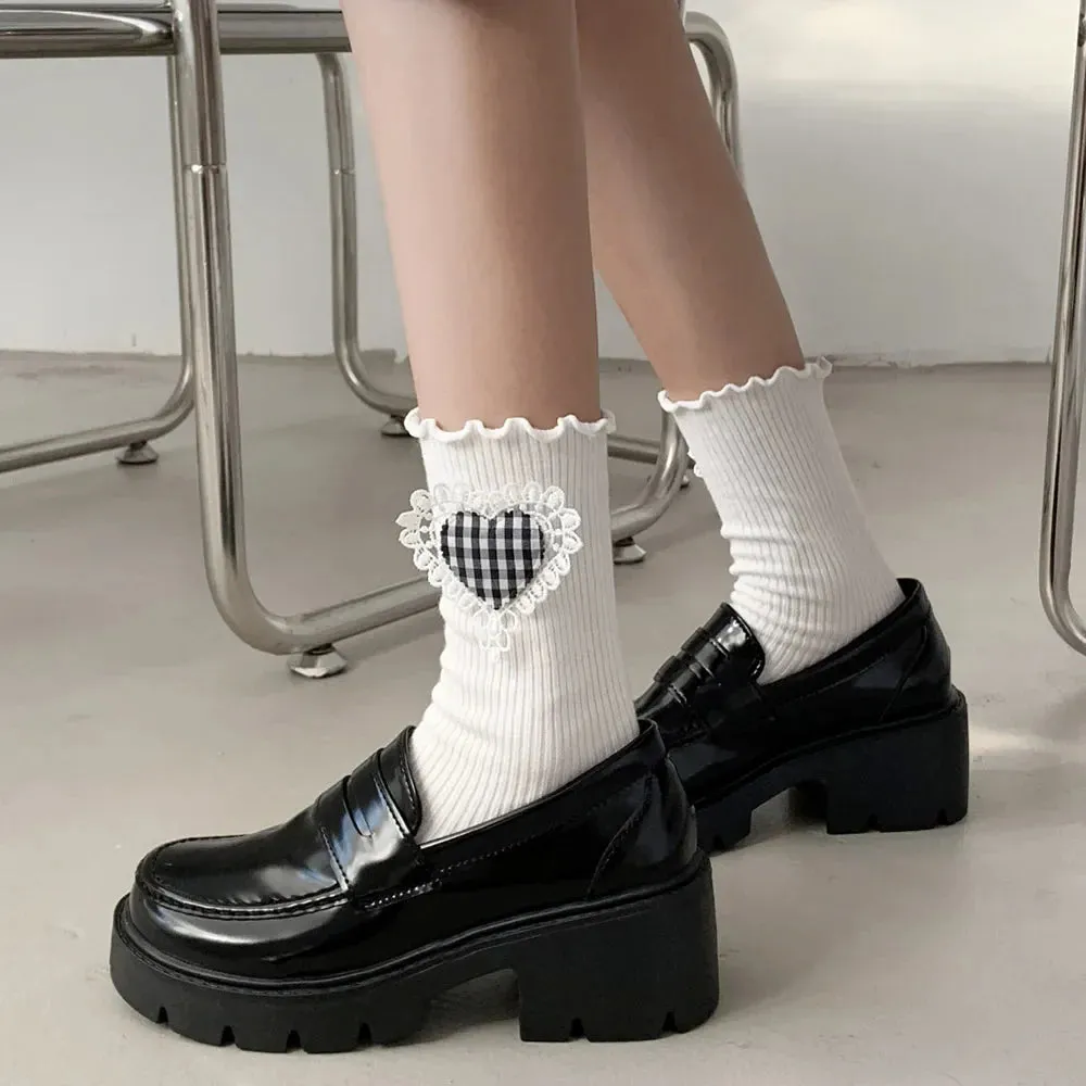 binfenxie Lolita Gothic Shoes Platforms Mary Jane Shoes Girls Japanese School Jk Uniform Accessories Lolita Shoes College Platform Shoes