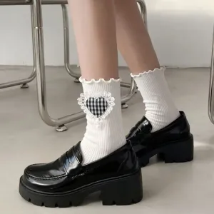 binfenxie Lolita Gothic Shoes Platforms Mary Jane Shoes Girls Japanese School Jk Uniform Accessories Lolita Shoes College Platform Shoes