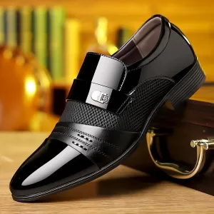 Black Business Casual Oxford Shoes for Men
