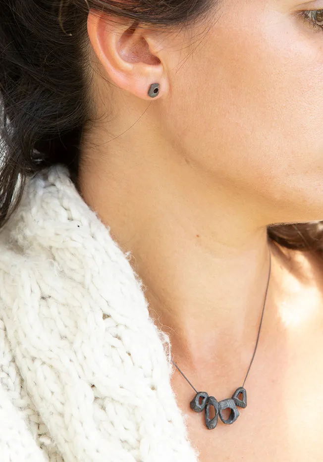 Black Deon studs