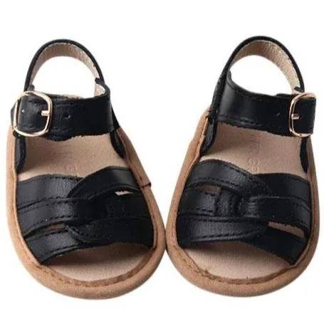 Black - Desert Sandal - US Size 2-4 - Soft Sole