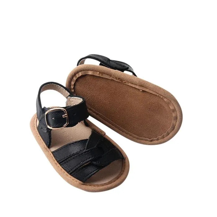 Black - Desert Sandal - US Size 2-4 - Soft Sole
