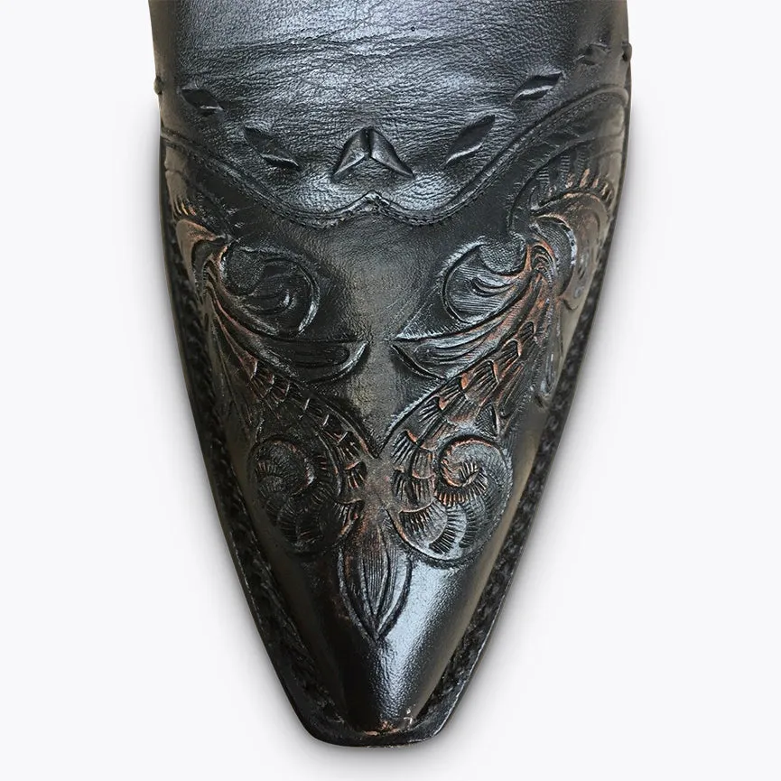 Black Hand Tooled Zorro