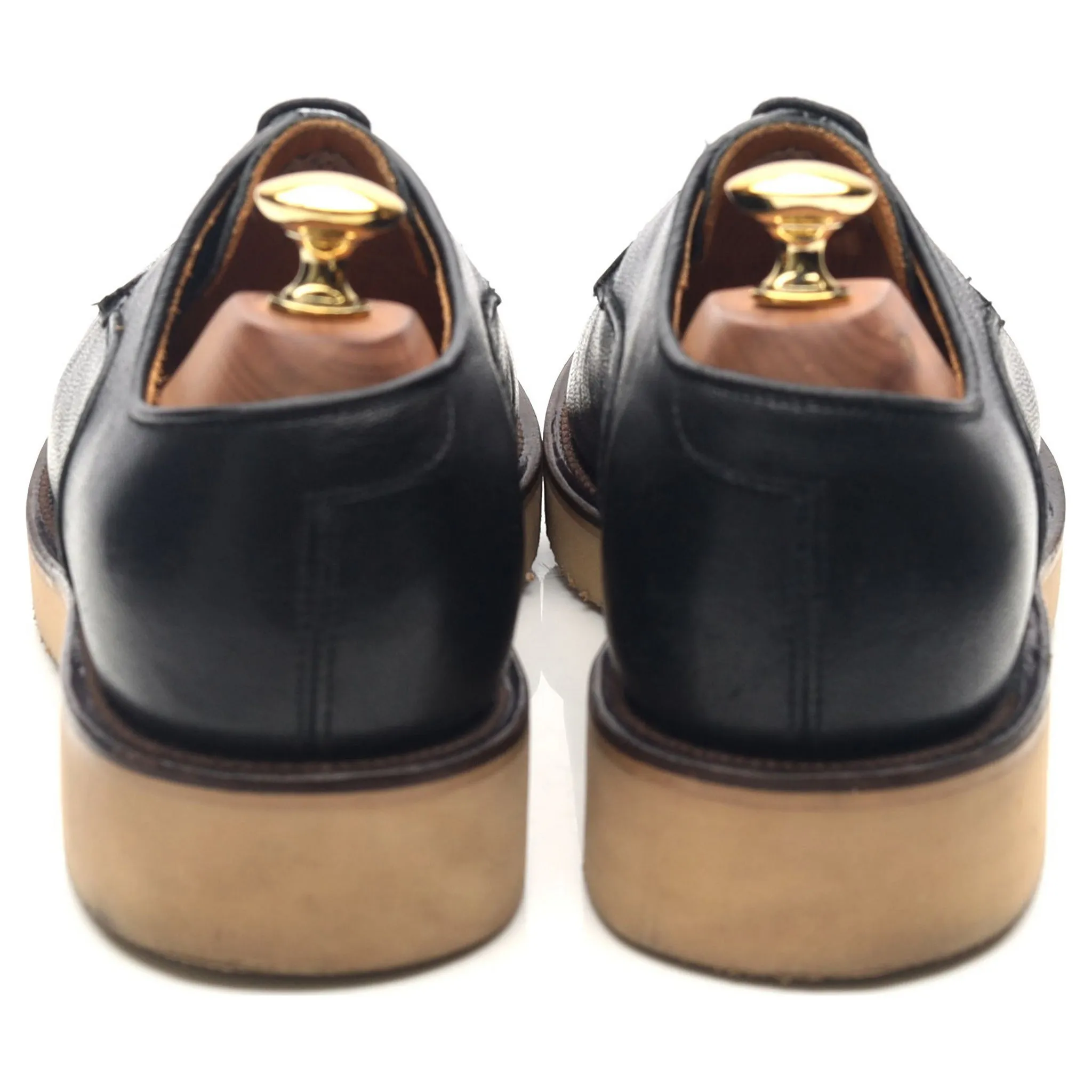 Black Leather Derby Blucher UK 7 E
