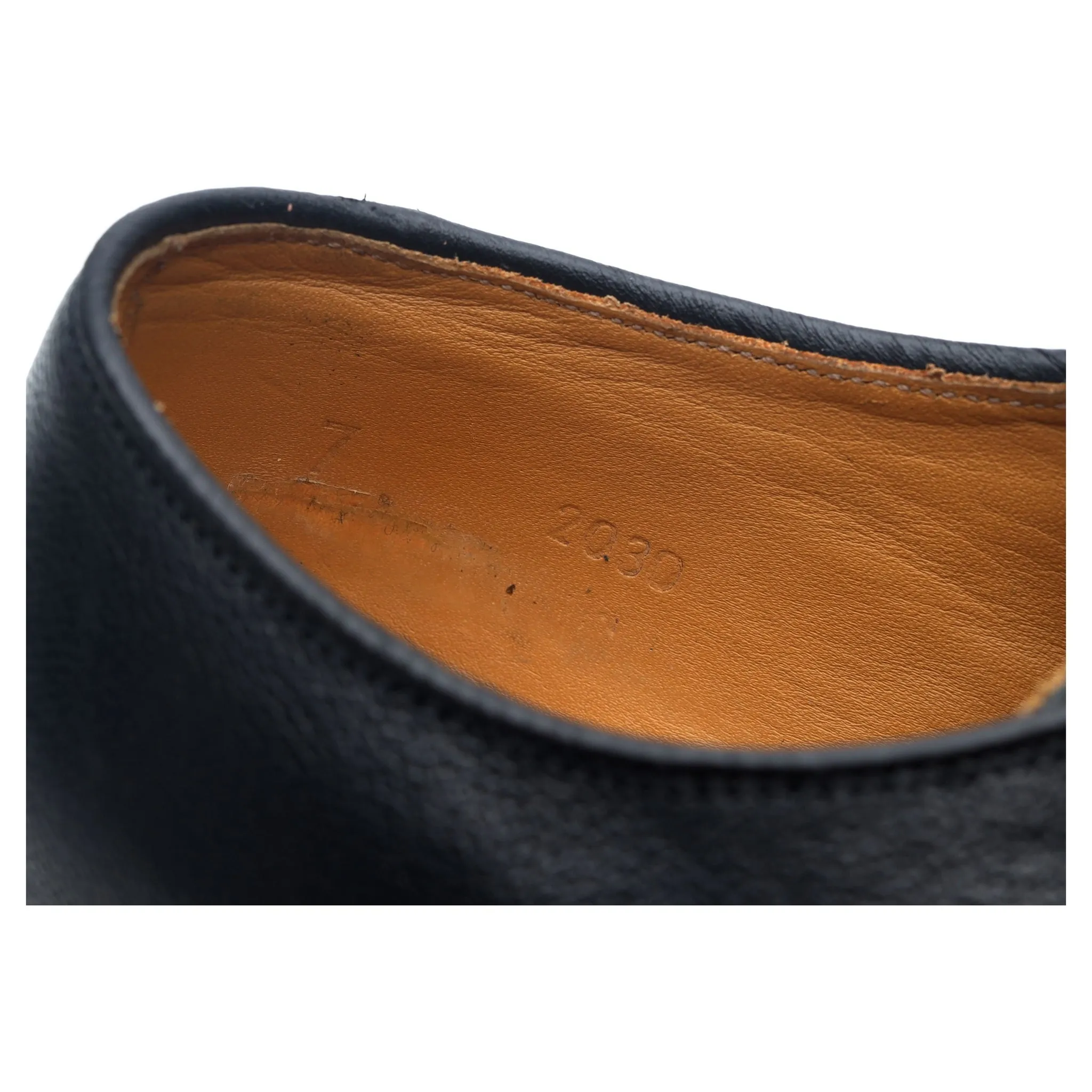 Black Leather Derby Blucher UK 7 E