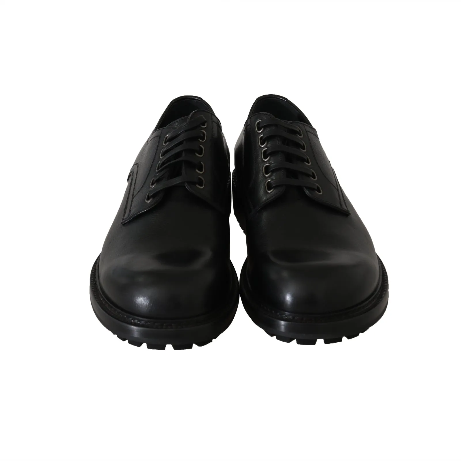 Black Leather Derby Dress Formal Shoes