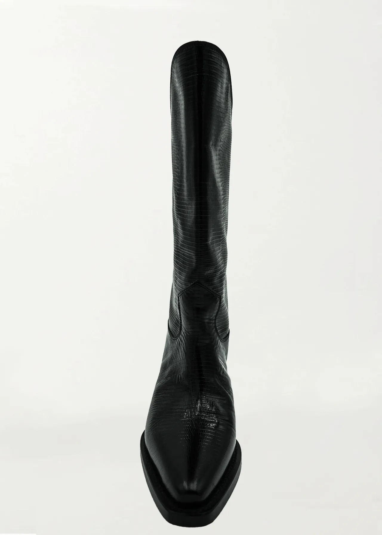 Black Python Texan Boots