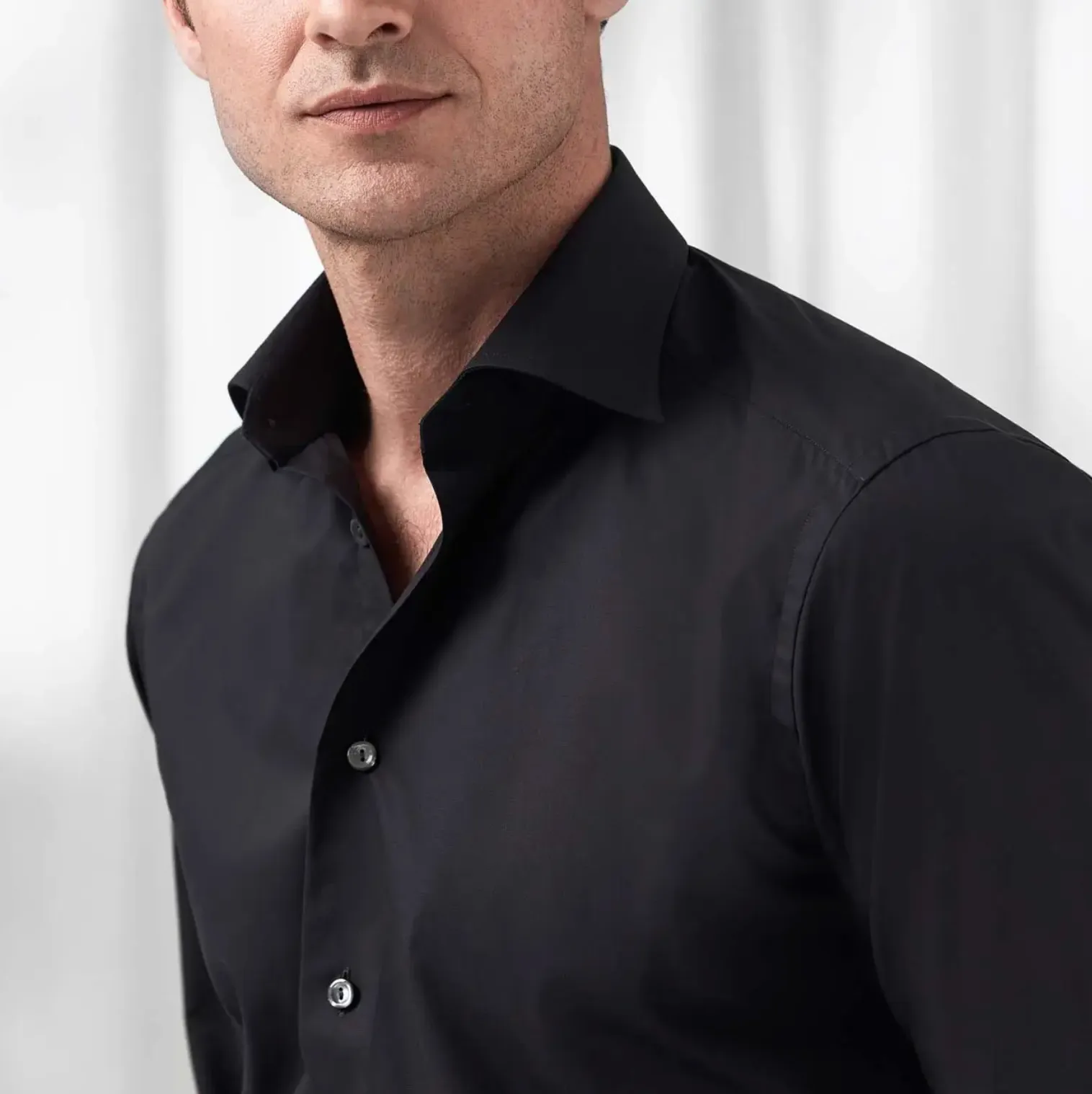 Black Signature Twill Shirt