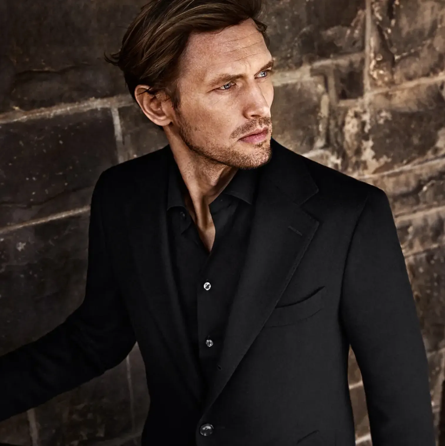 Black Signature Twill Shirt