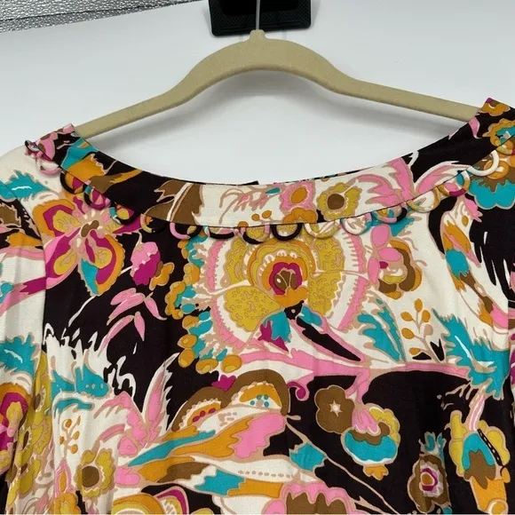 Boden Sophie Groovy Floral Print Career Business Dress Size 8 Long
