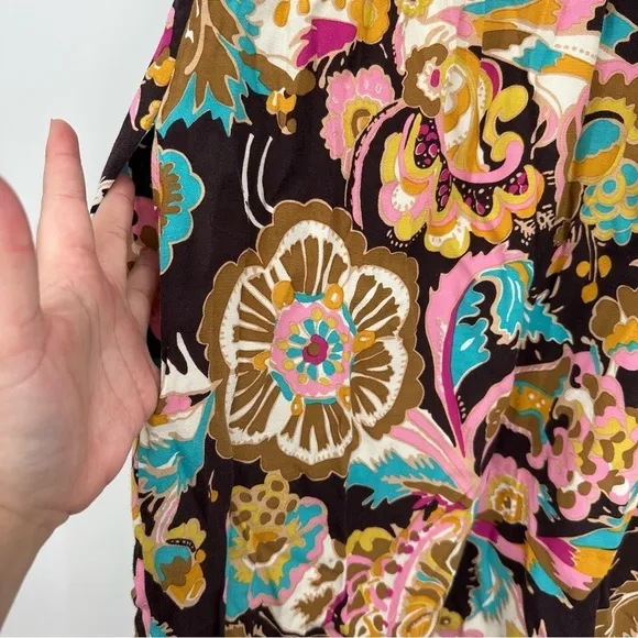 Boden Sophie Groovy Floral Print Career Business Dress Size 8 Long