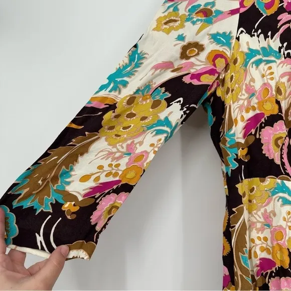 Boden Sophie Groovy Floral Print Career Business Dress Size 8 Long