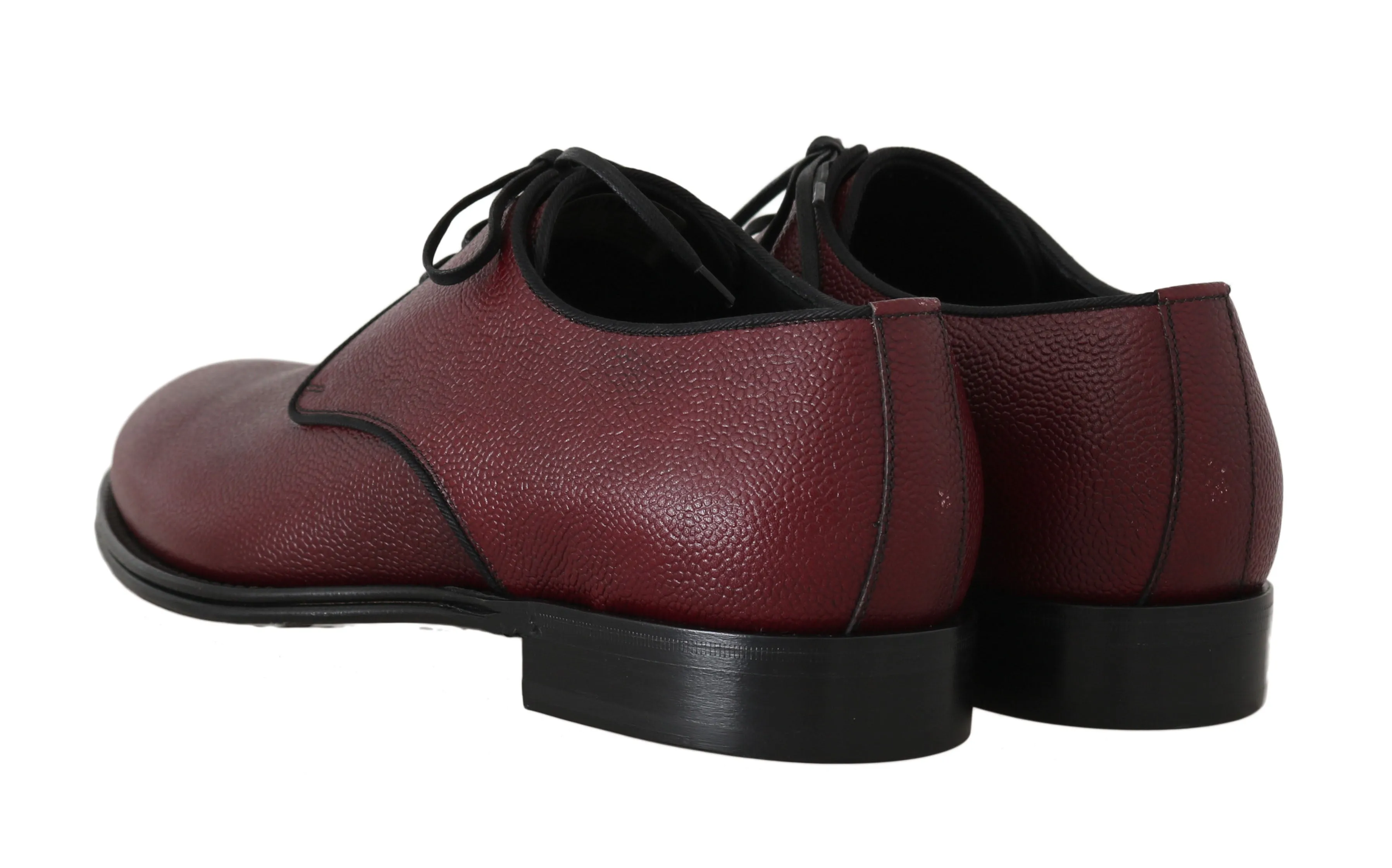Bordeaux Leather Derby Dress Formal Shoes