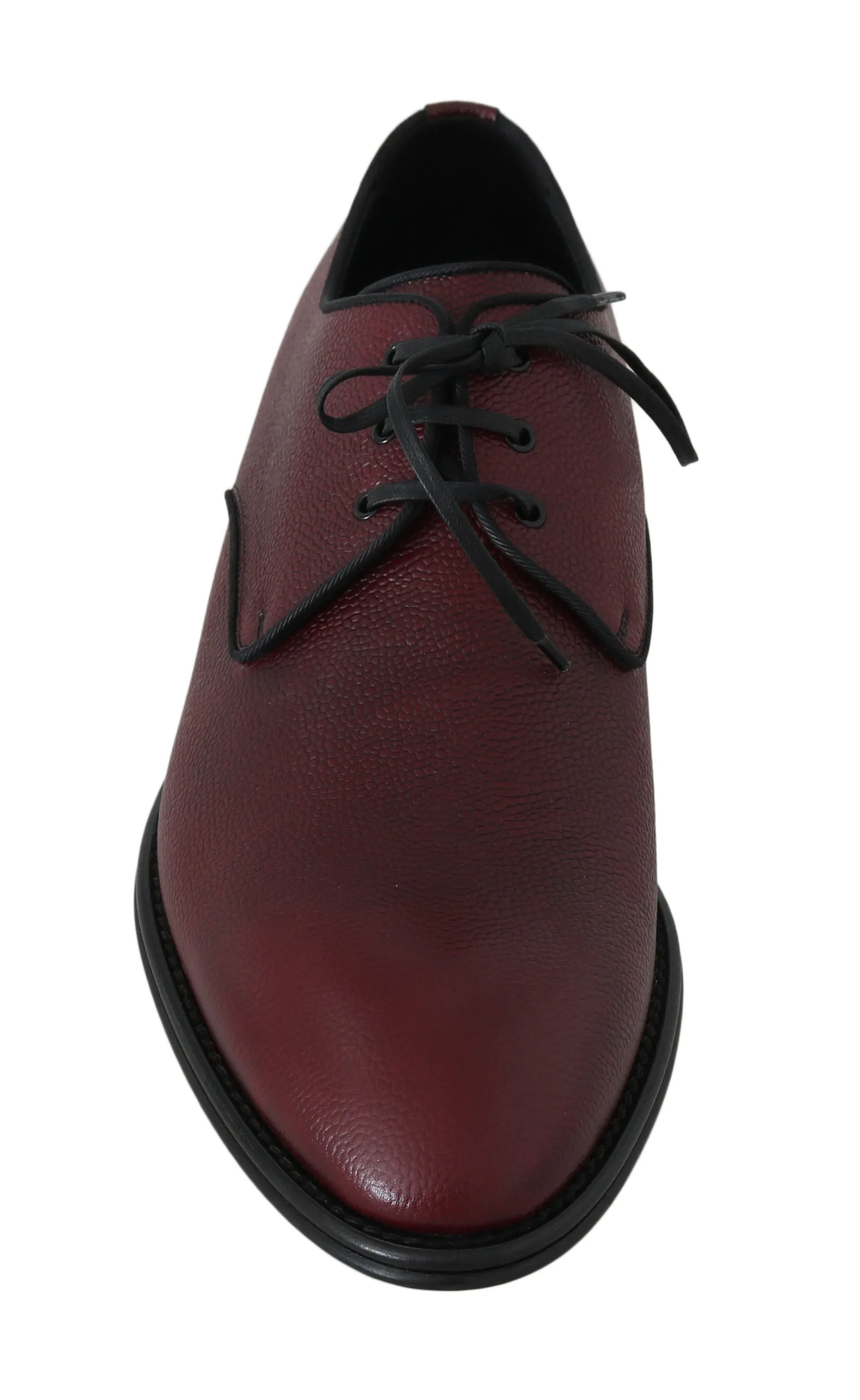 Bordeaux Leather Derby Dress Formal Shoes