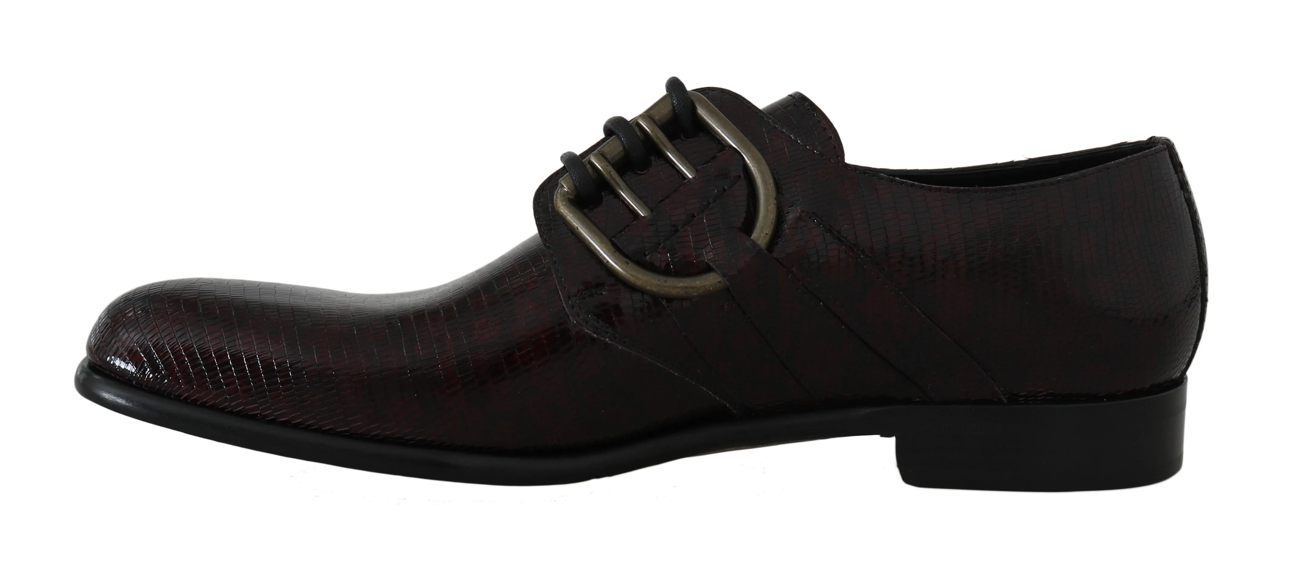 Bordeaux Leather Derby Dress Formal Shoes