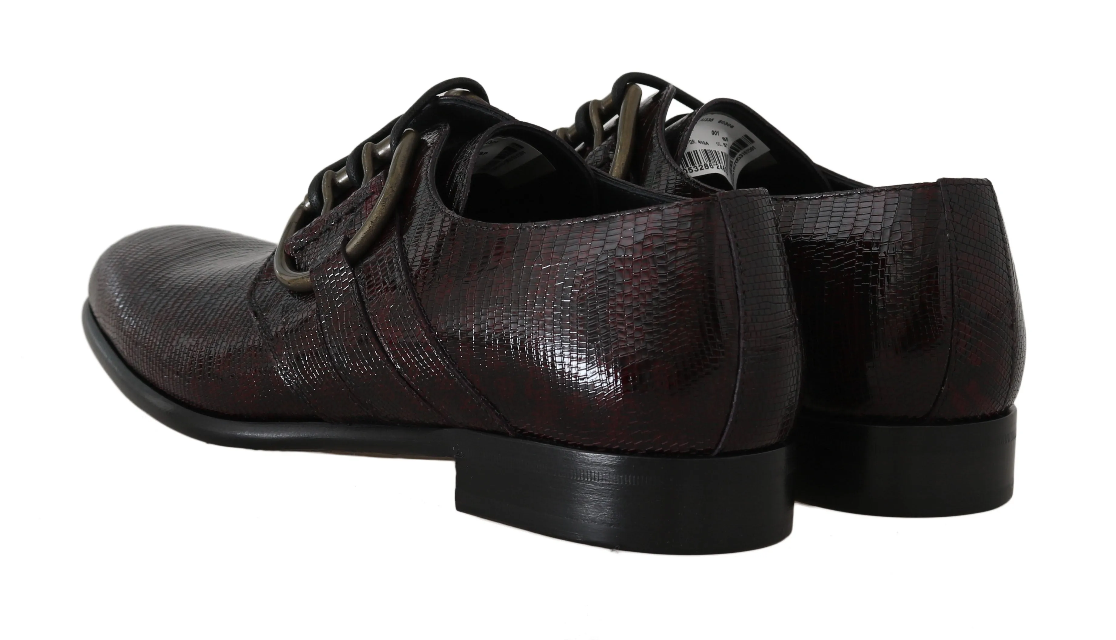 Bordeaux Leather Derby Dress Formal Shoes