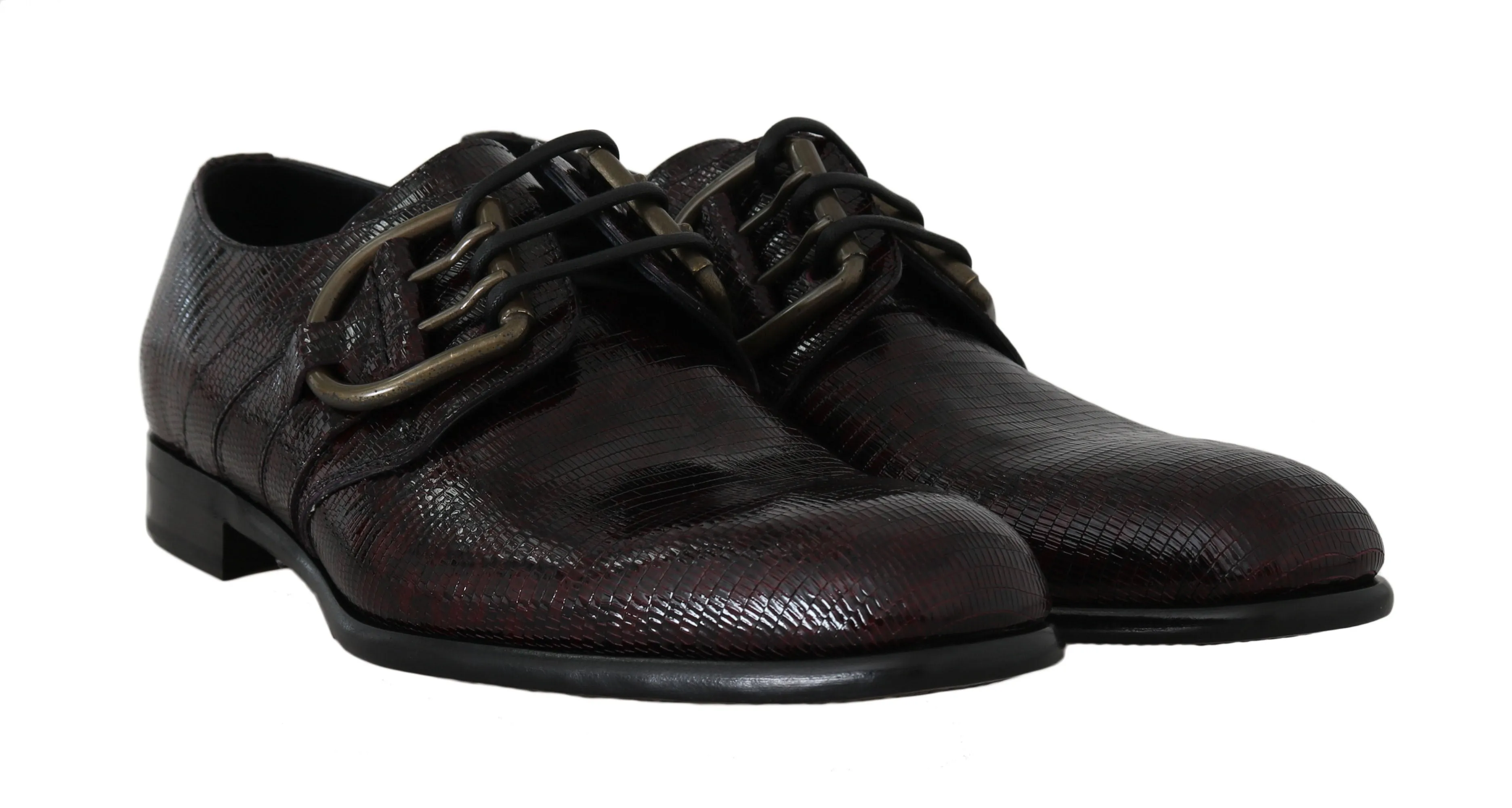 Bordeaux Leather Derby Dress Formal Shoes