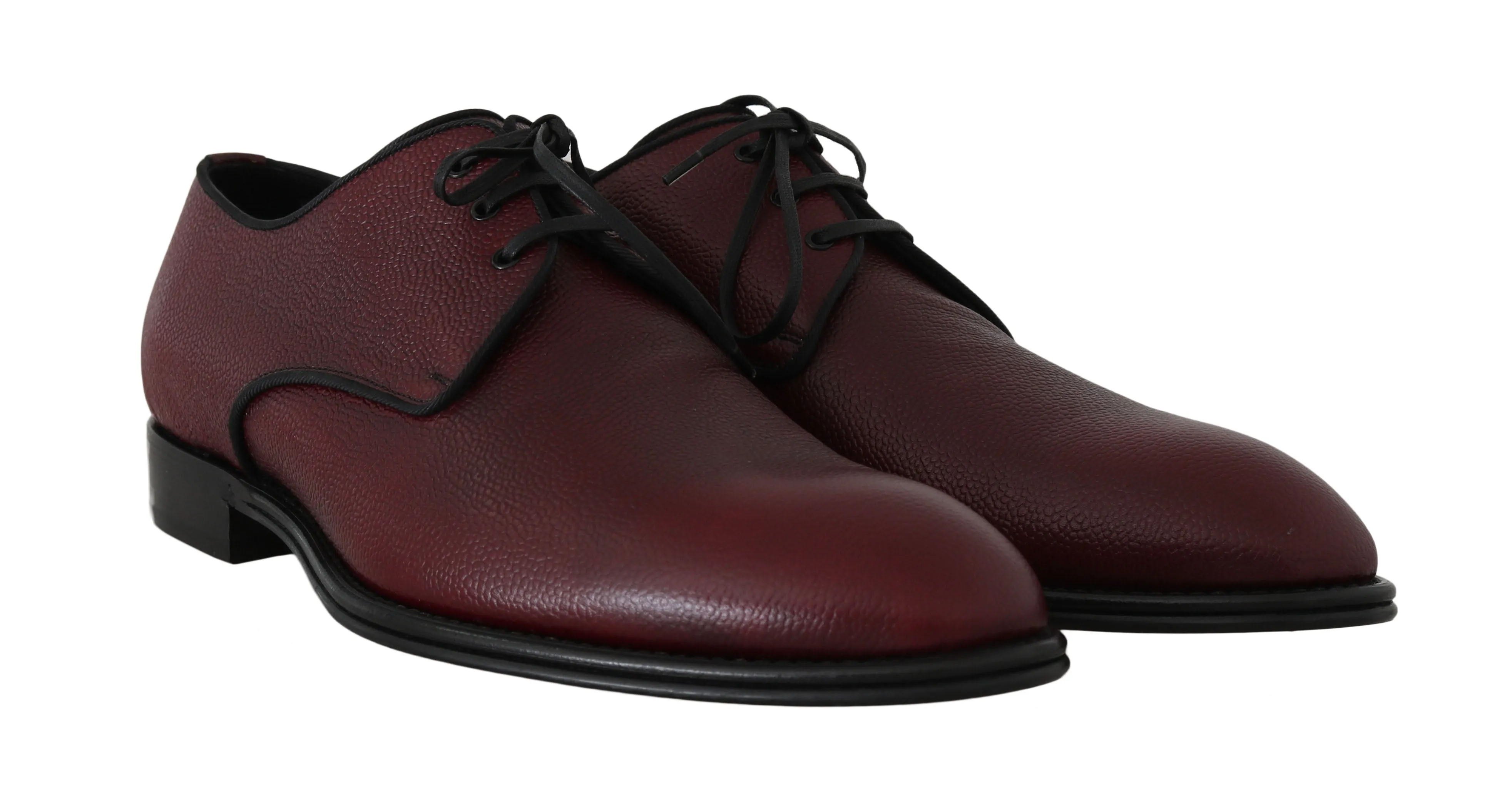 Bordeaux Leather Derby Dress Formal Shoes