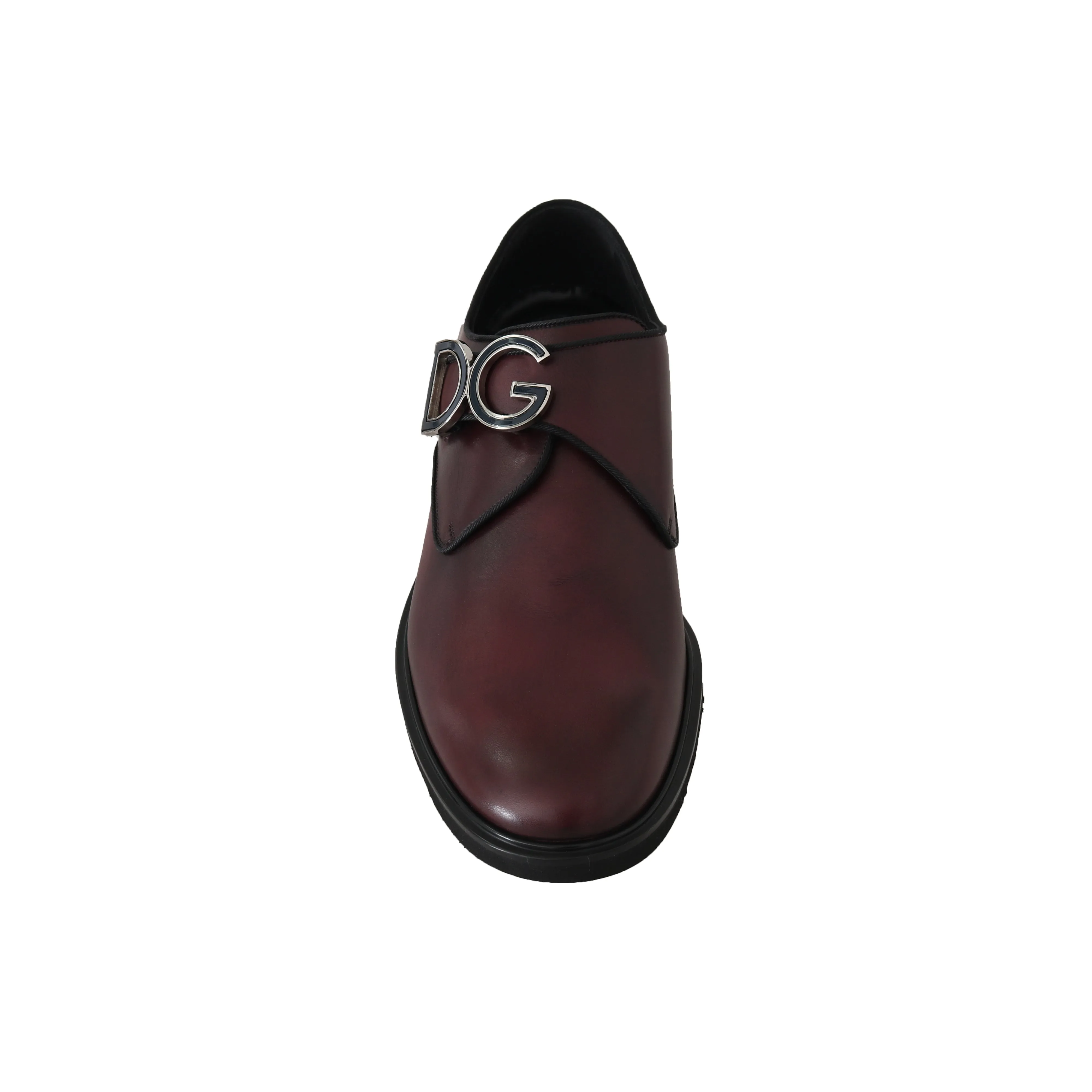 Bordeaux Leather Monkstrap Formal Shoes