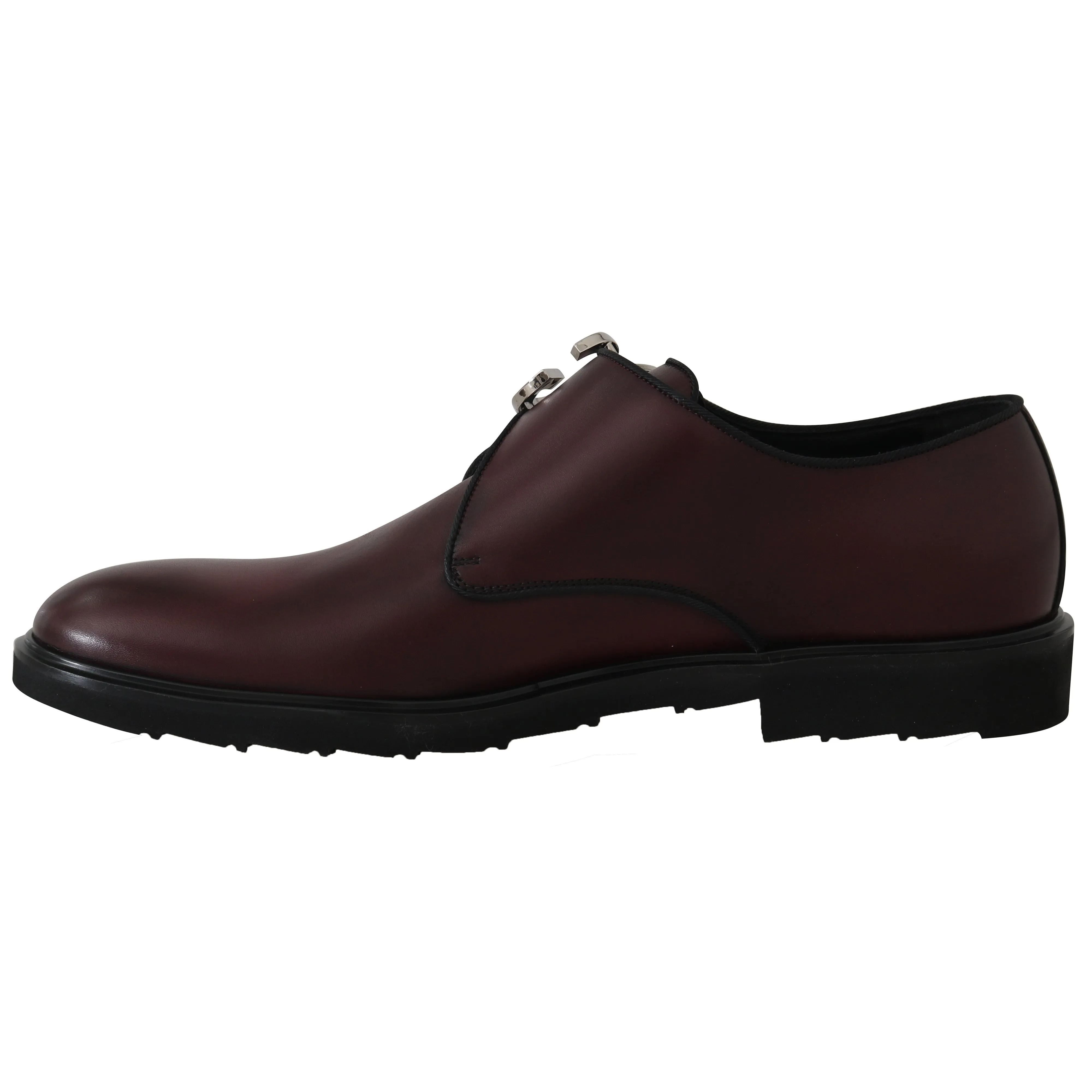 Bordeaux Leather Monkstrap Formal Shoes