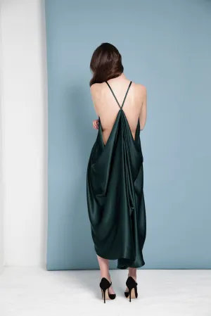 Botanist Silk Draped Dress