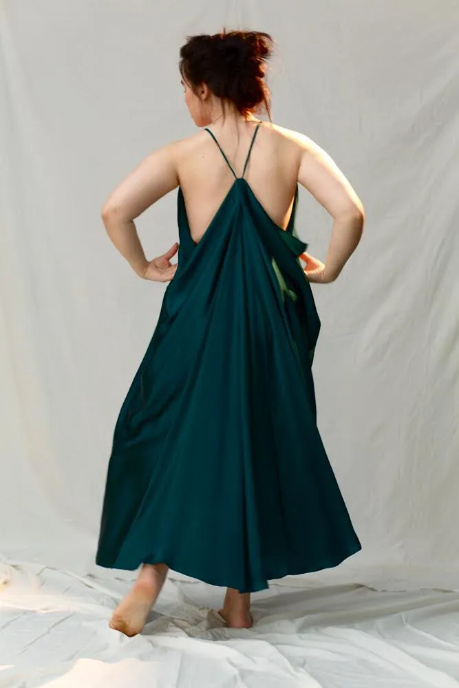 Botanist Silk Draped Dress