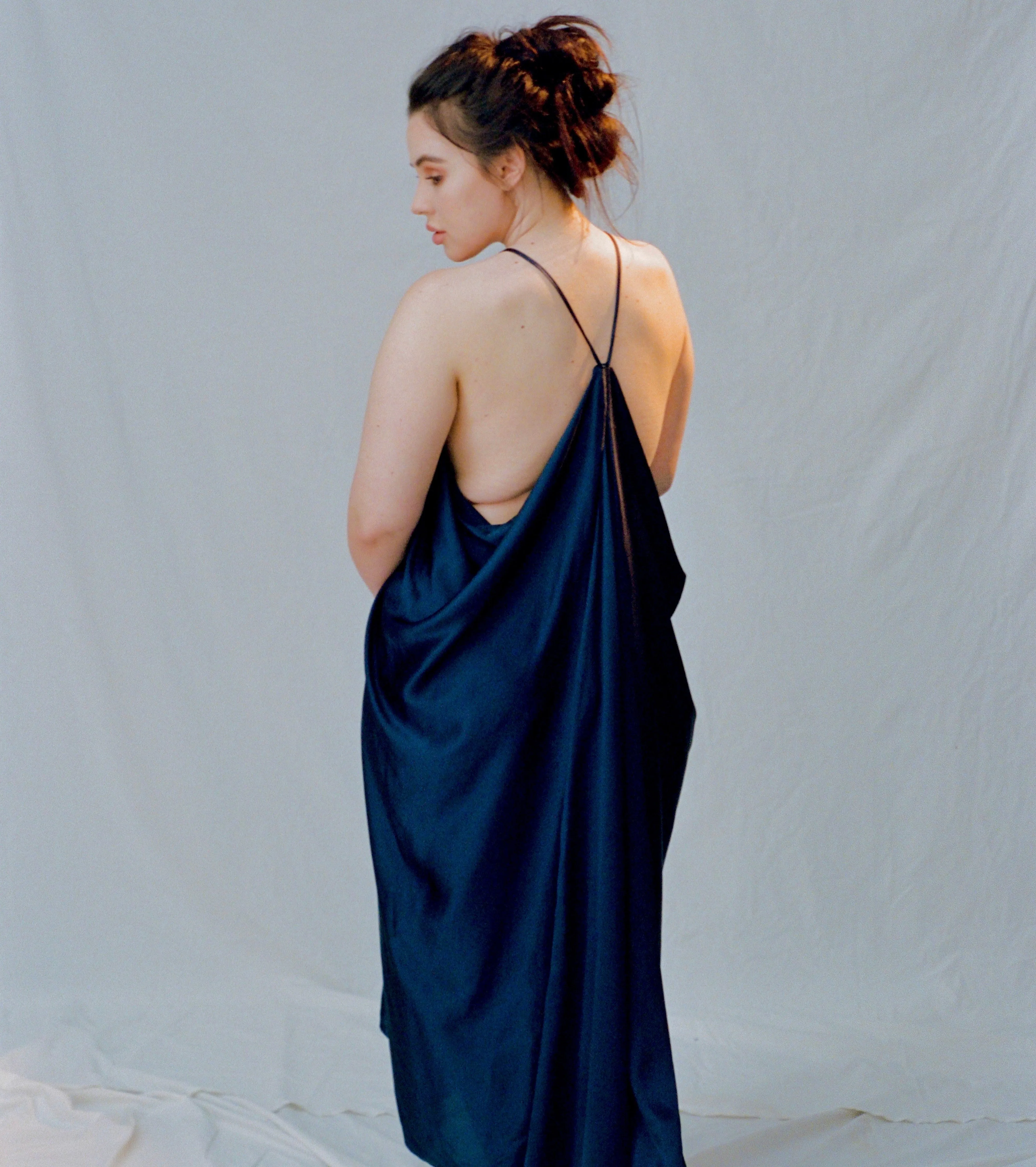 Botanist Silk Draped Dress