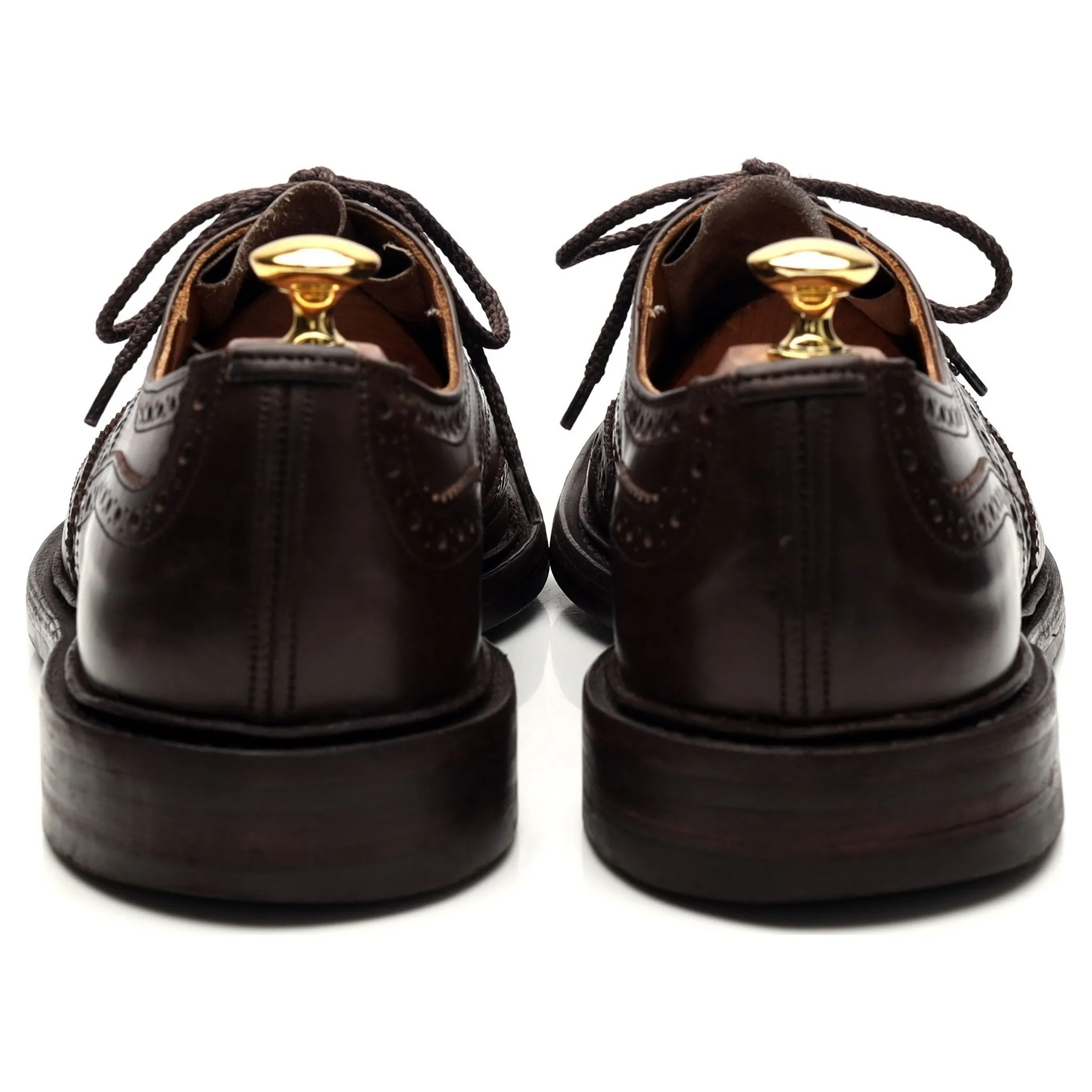 'Bourton' Dark Brown Leather Derby Brogue UK 9