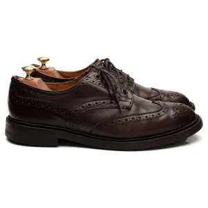 'Bourton' Dark Brown Leather Derby Brogue UK 9