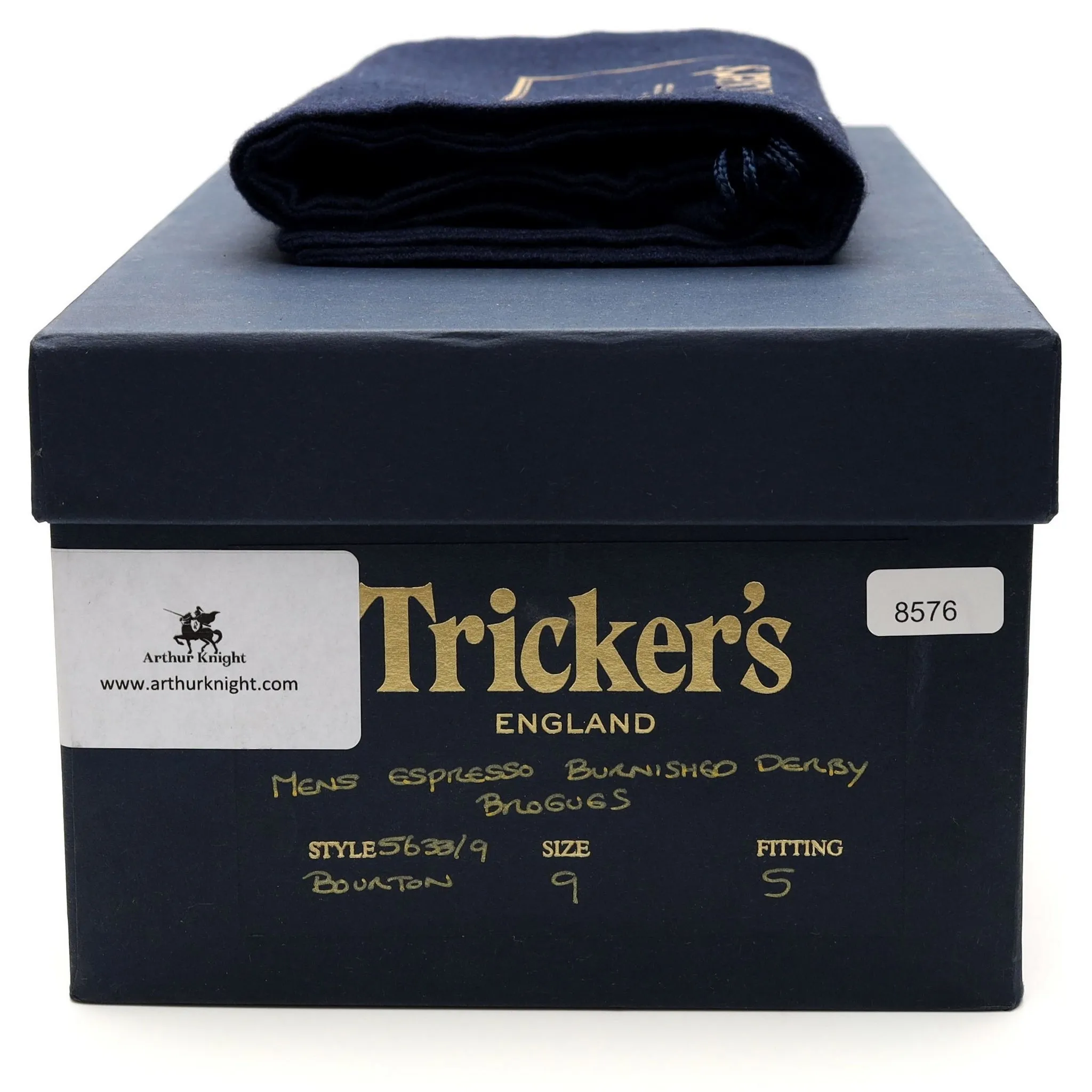 'Bourton' Dark Brown Leather Derby Brogue UK 9
