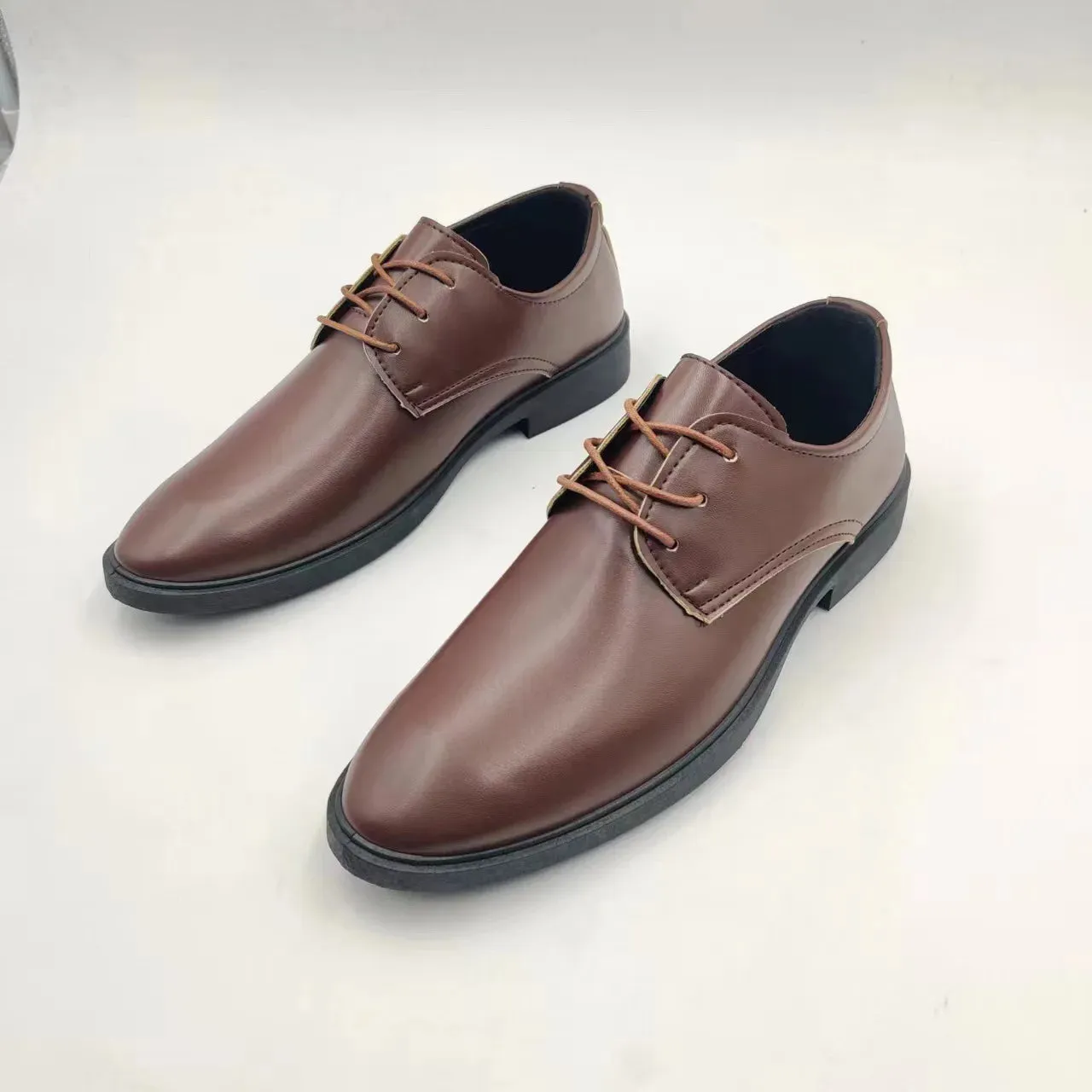 British Casual Business Formal Leather Shoes – Men’s Heightening Single Shoes, Casual Shoes for Suit, Spring and Autumn