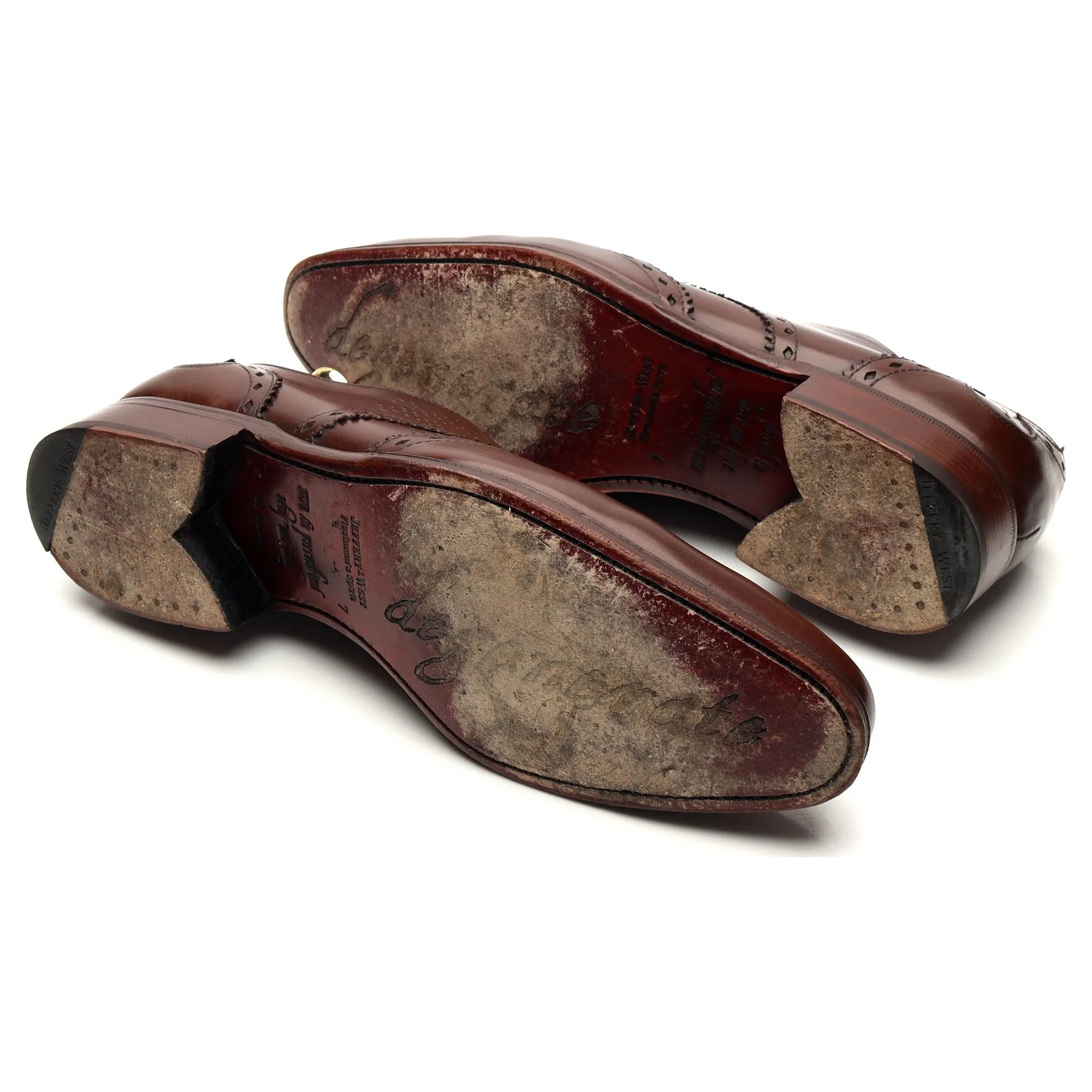 Brown Leather Derby Brogue UK 7