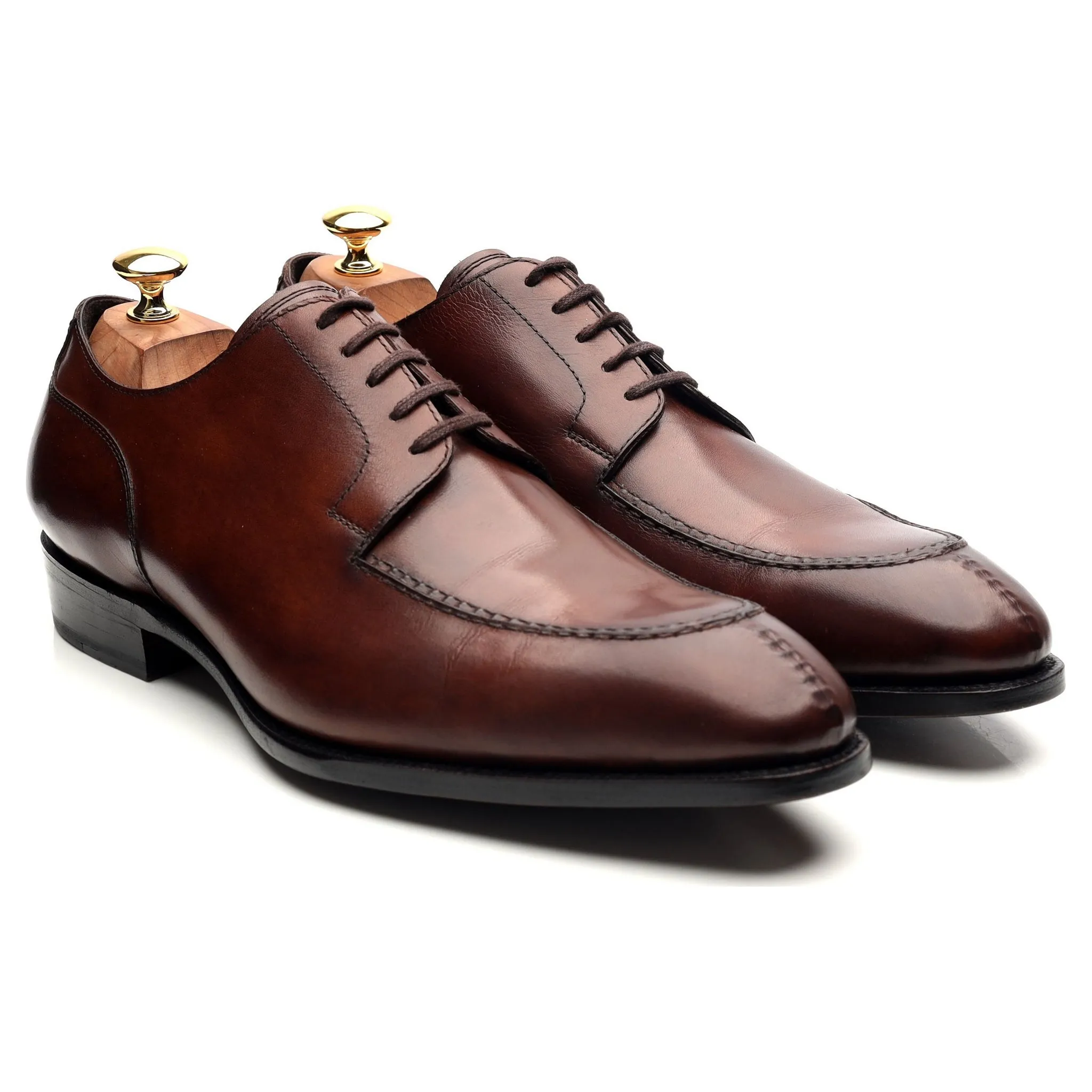 Brown Leather Split Toe Derby UK 10.5 E