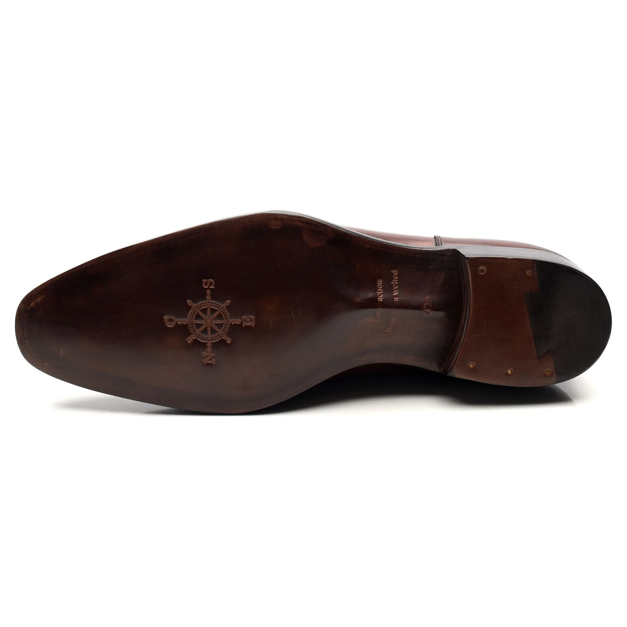 Brown Leather Split Toe Derby UK 10.5 E