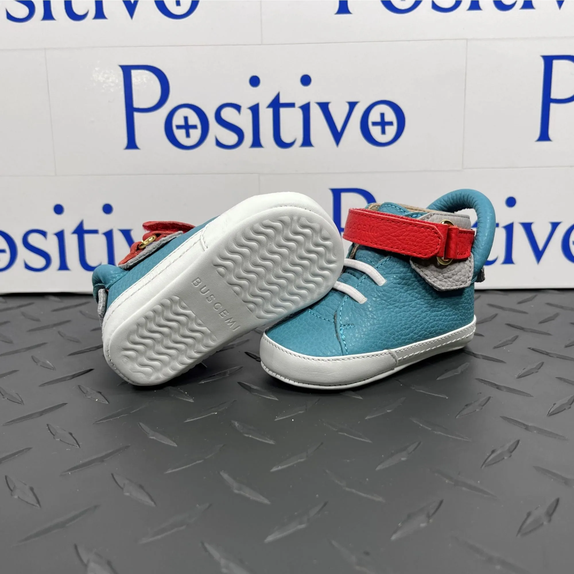 Buscemi 100MM Baby Alce Oxygen TriColor Leather Sneakers
