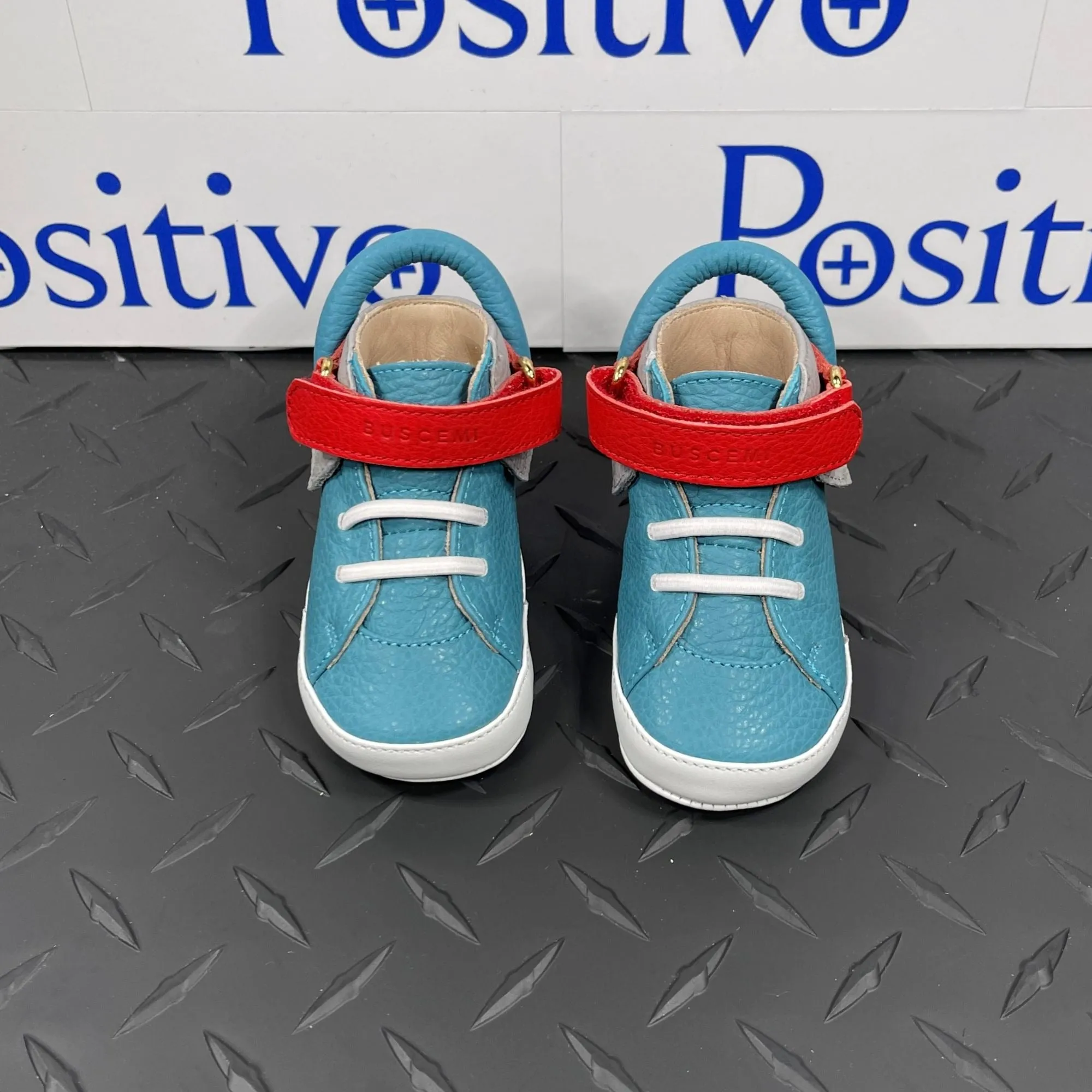 Buscemi 100MM Baby Alce Oxygen TriColor Leather Sneakers