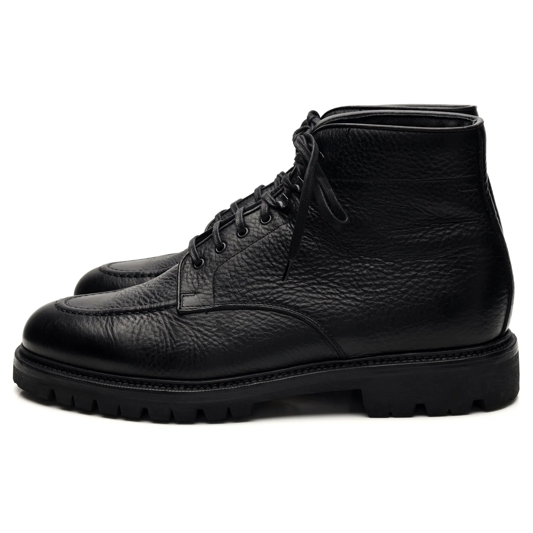 'Buttafoeura' Black Leather Boots UK 8 EU 42