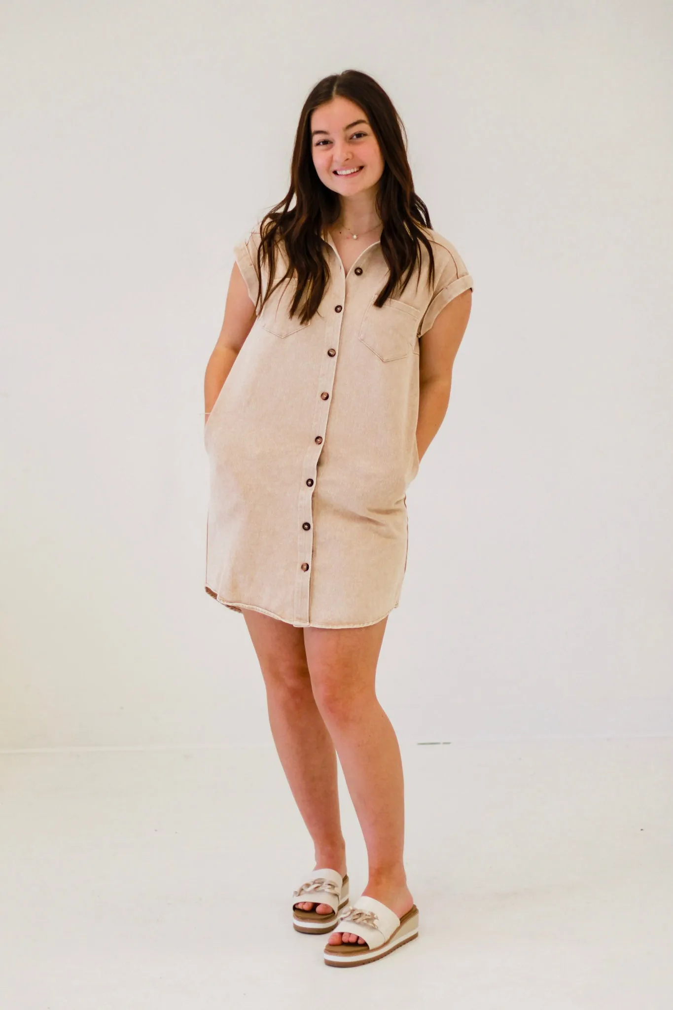 Button Up for Business Dress