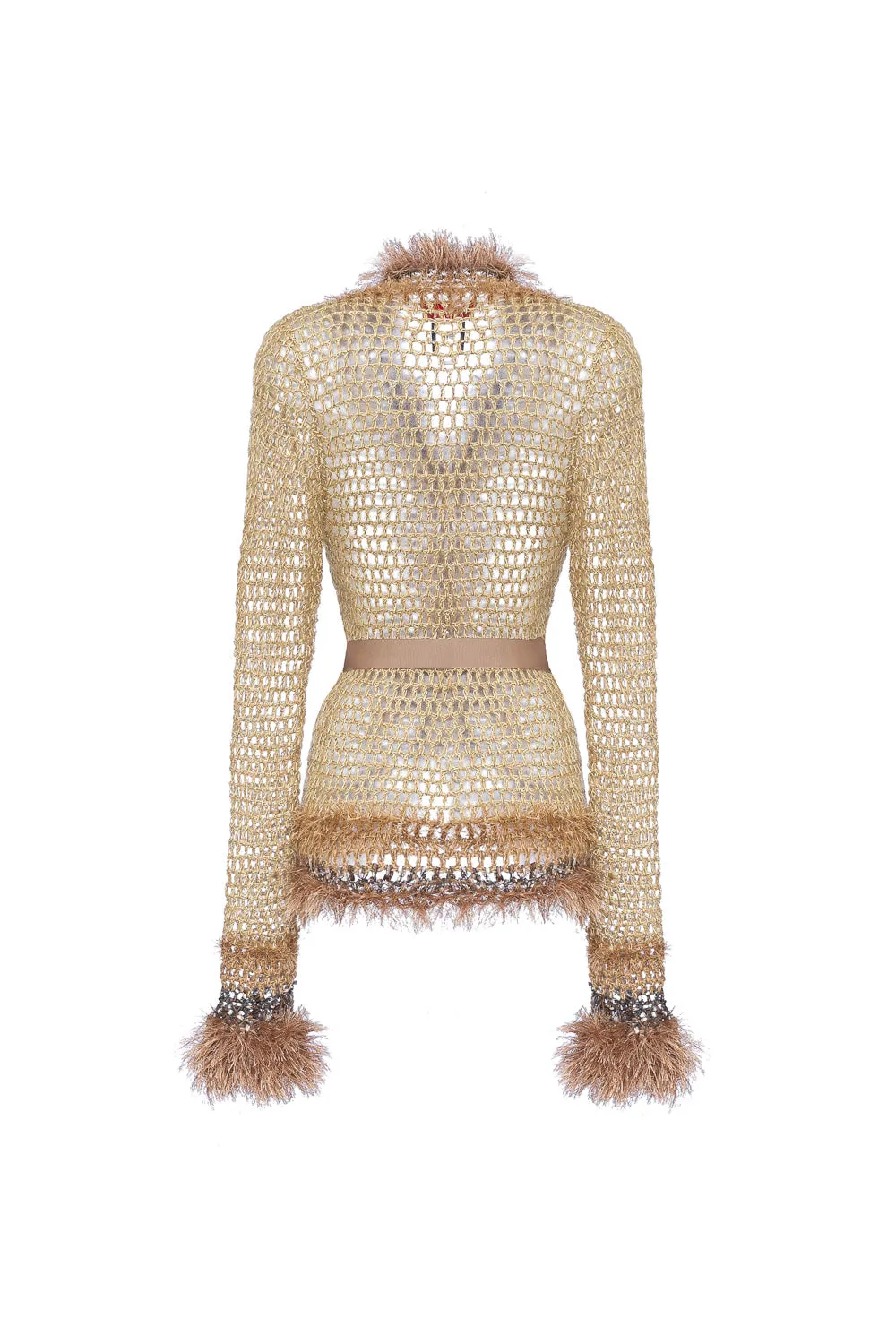 Camel Handmade Knit Cardigan