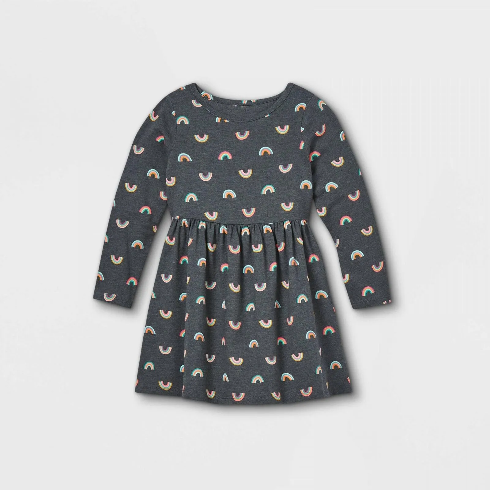 Cat & Jack Toddler Girls' Knit Long Sleeve Dress