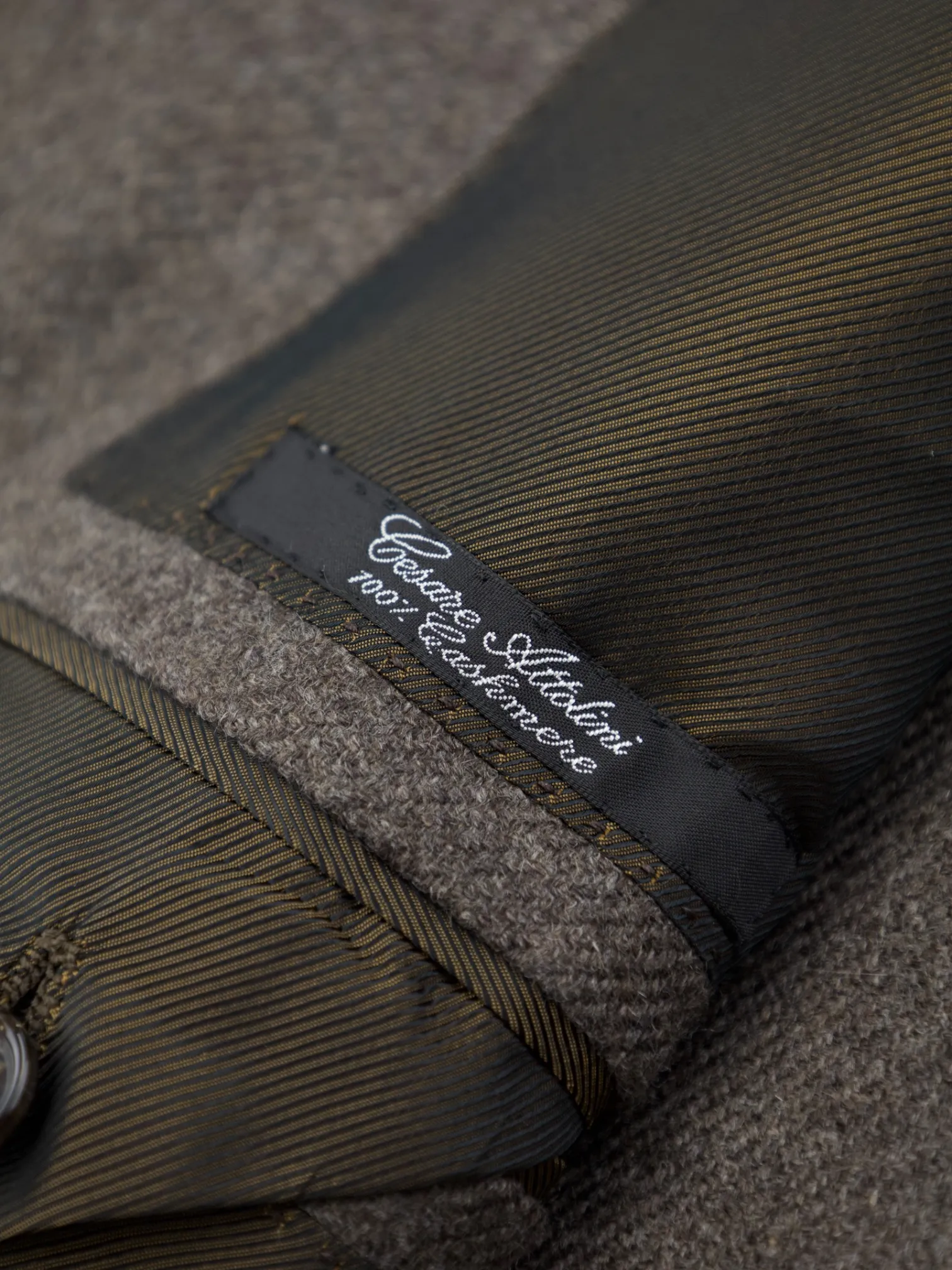 Cesare Attolini Light Brown Cashmere Micro-Structure Jacket