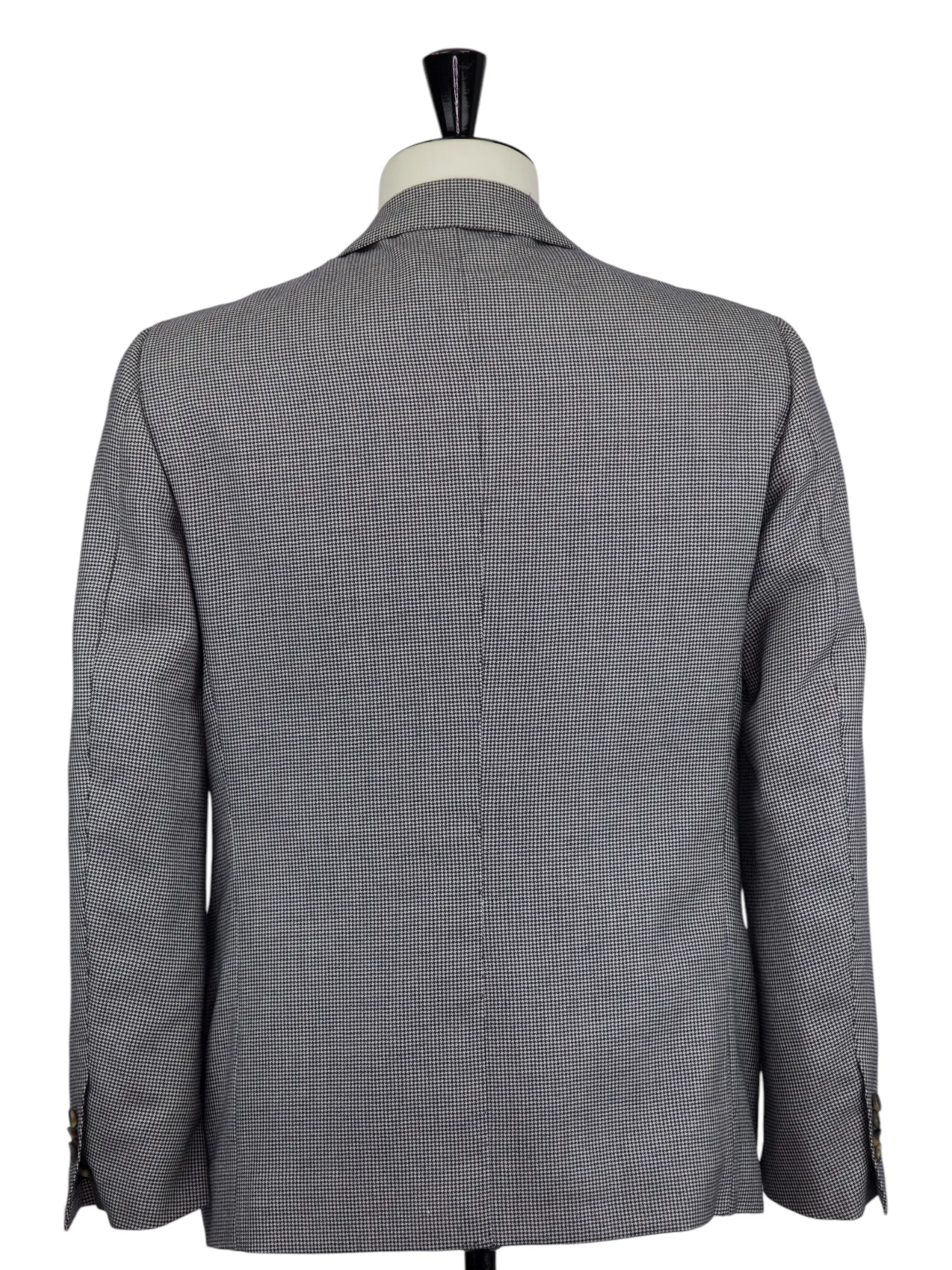 Cesare Attolini Light Grey Extrafine-Wool Puppytooth Jacket