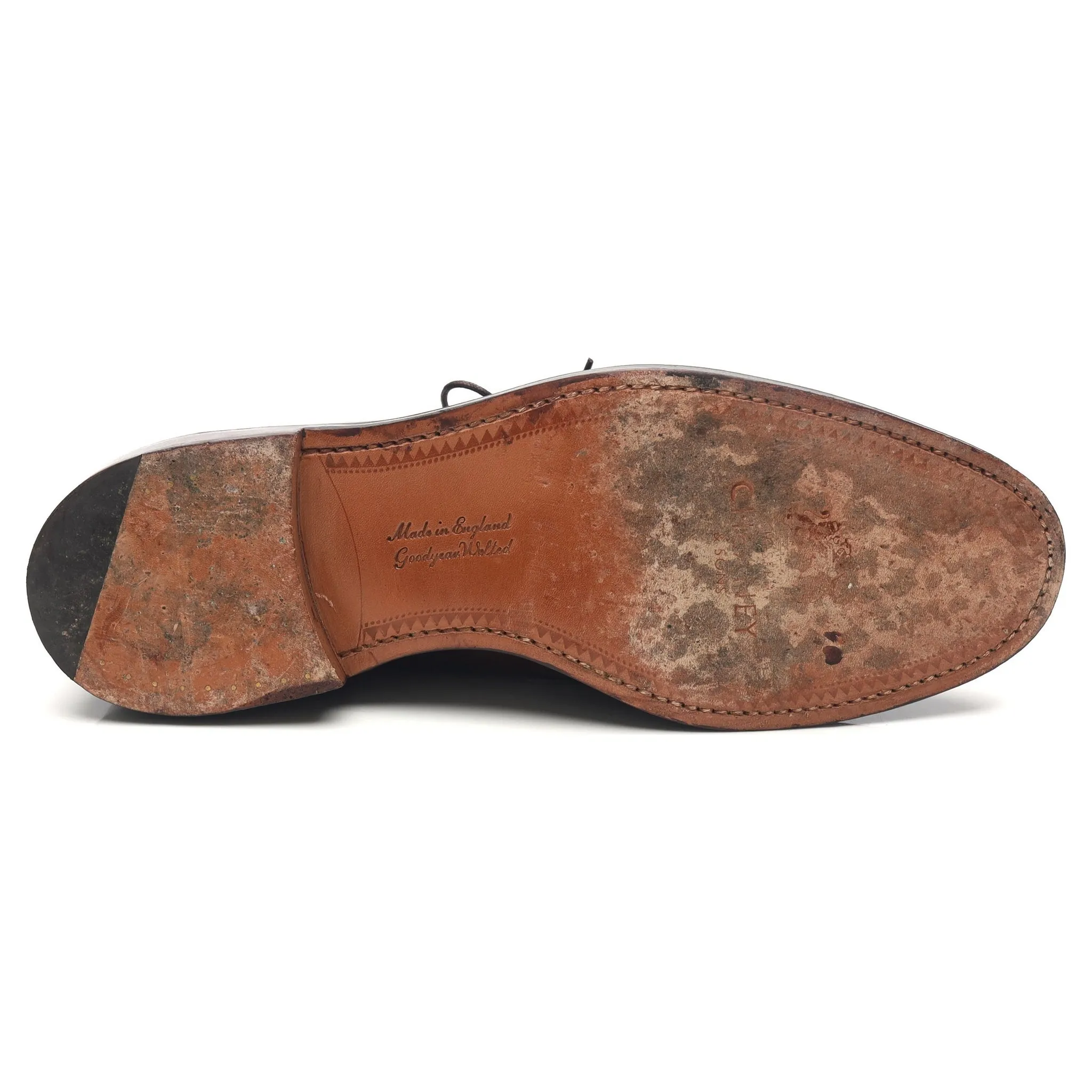 'Charles' Dark Brown Leather Derby UK 9.5 F
