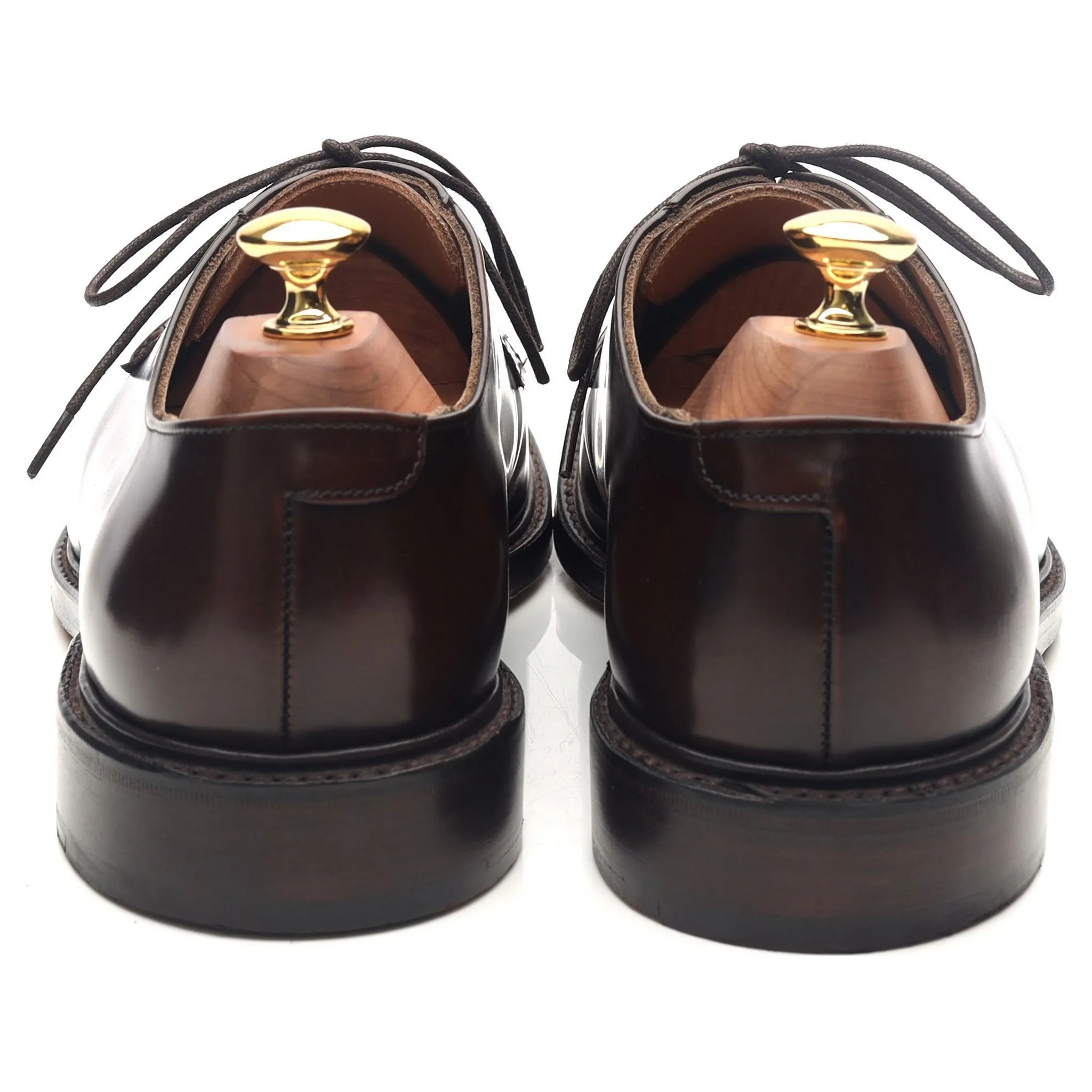 'Charles' Dark Brown Leather Derby UK 9.5 F