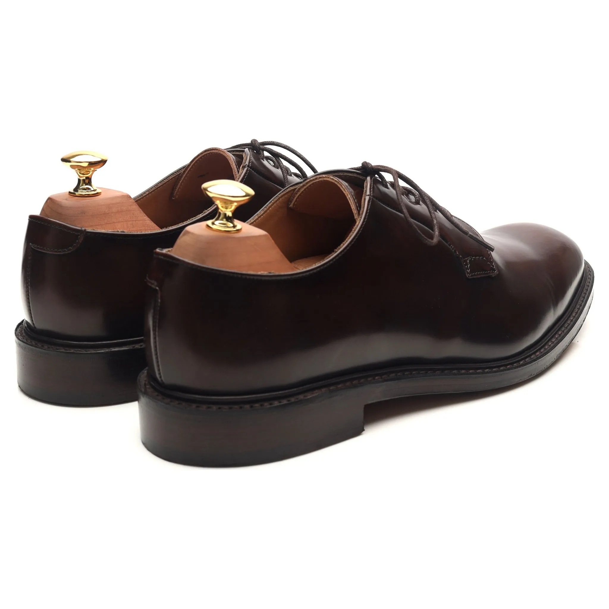 'Charles' Dark Brown Leather Derby UK 9.5 F