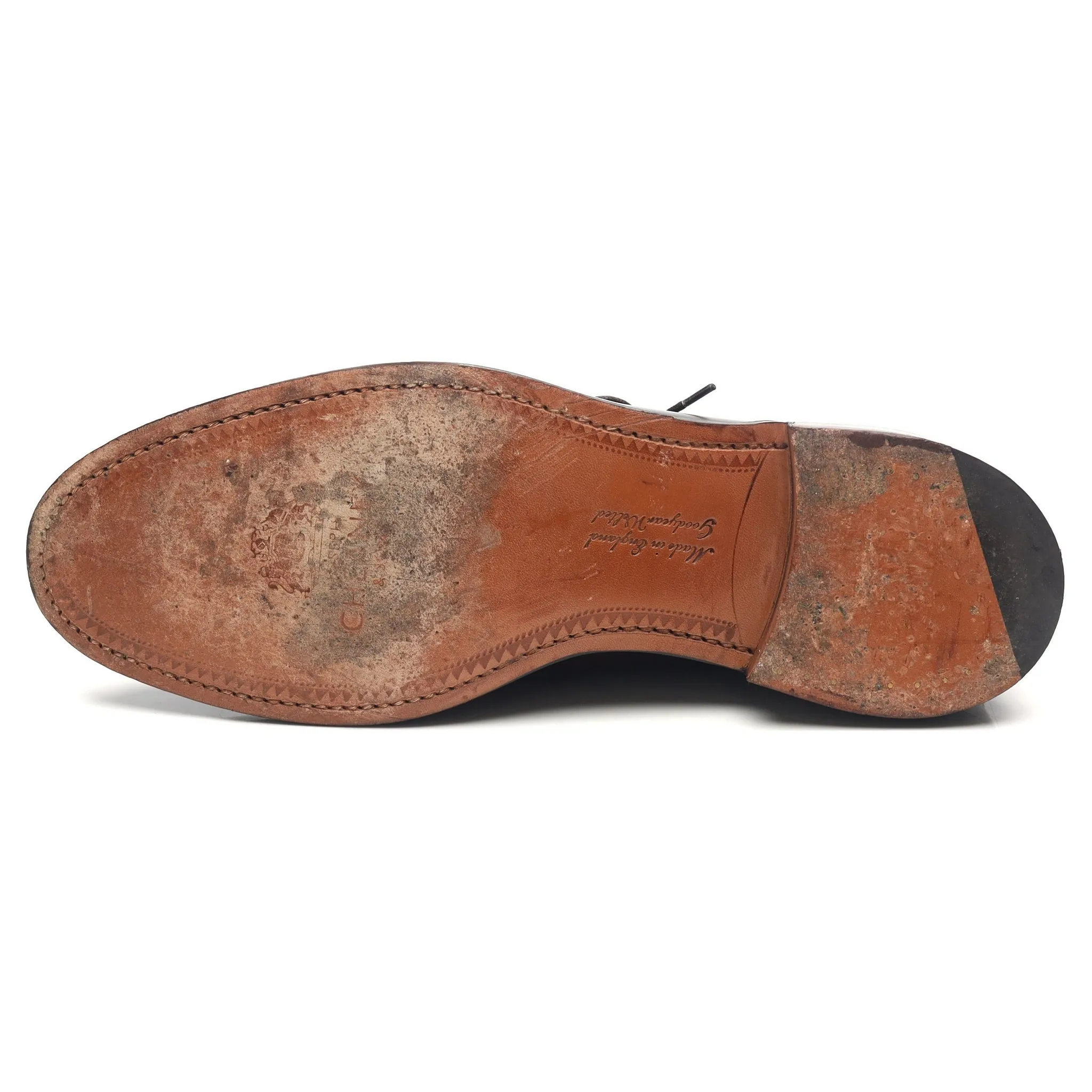 'Charles' Dark Brown Leather Derby UK 9.5 F
