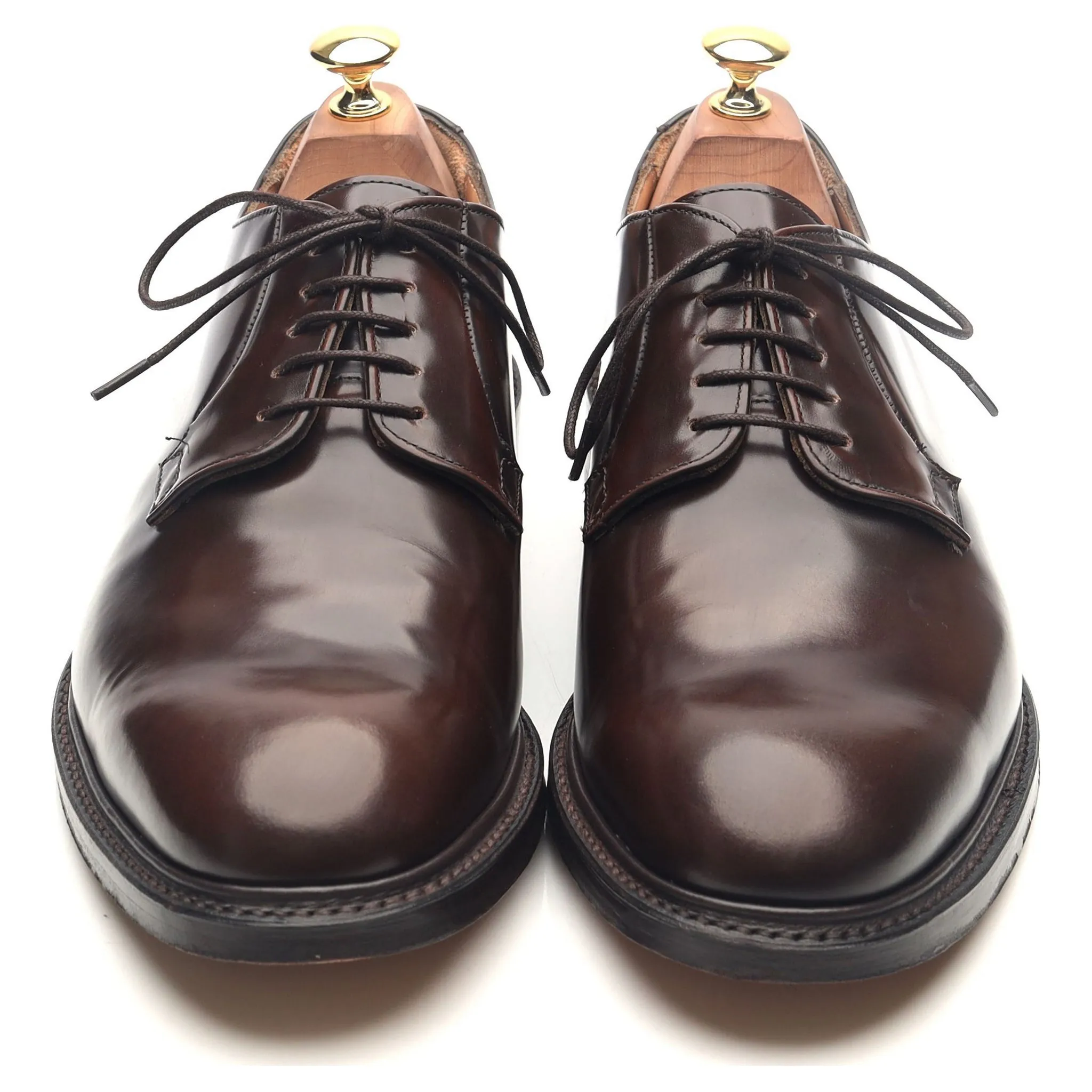 'Charles' Dark Brown Leather Derby UK 9.5 F