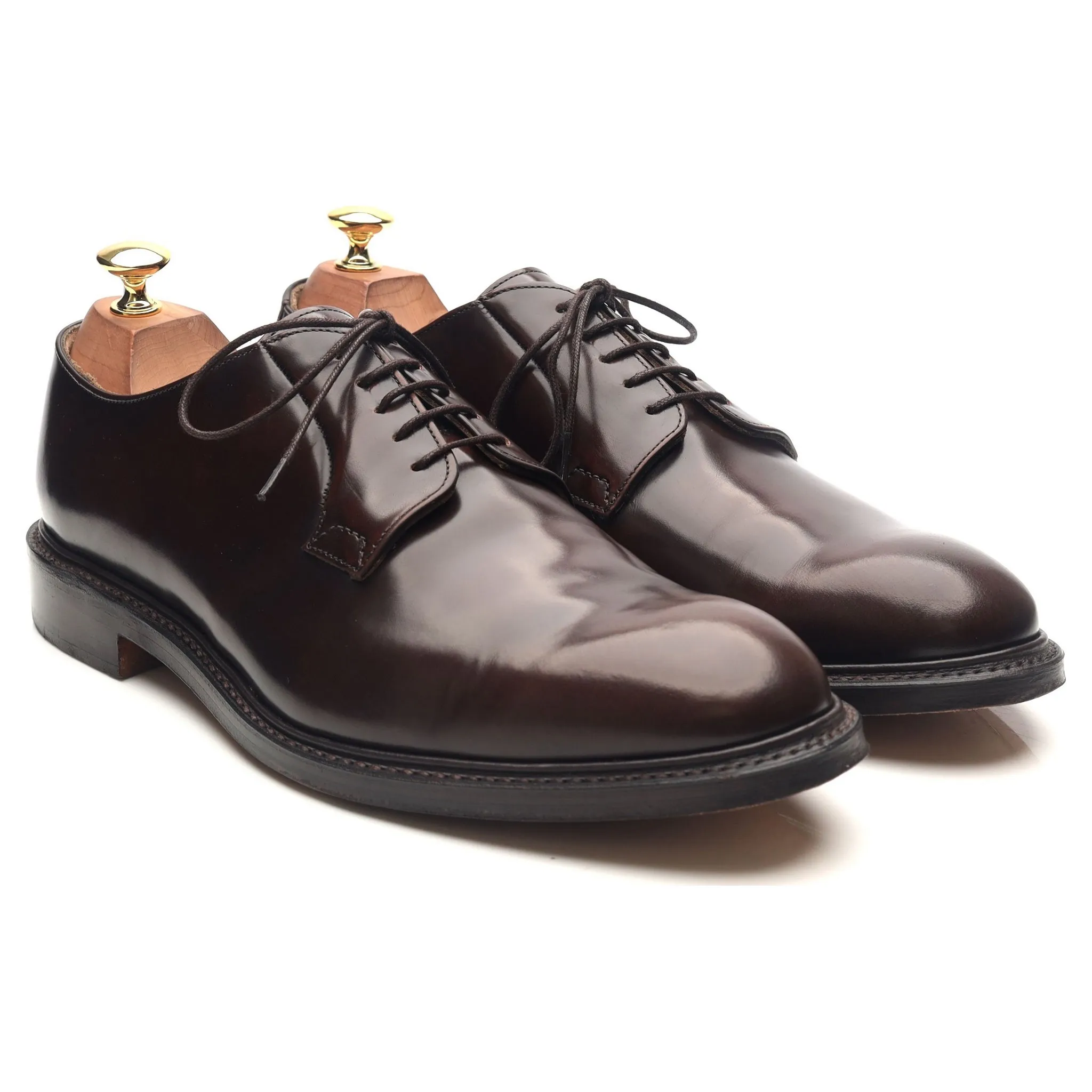 'Charles' Dark Brown Leather Derby UK 9.5 F