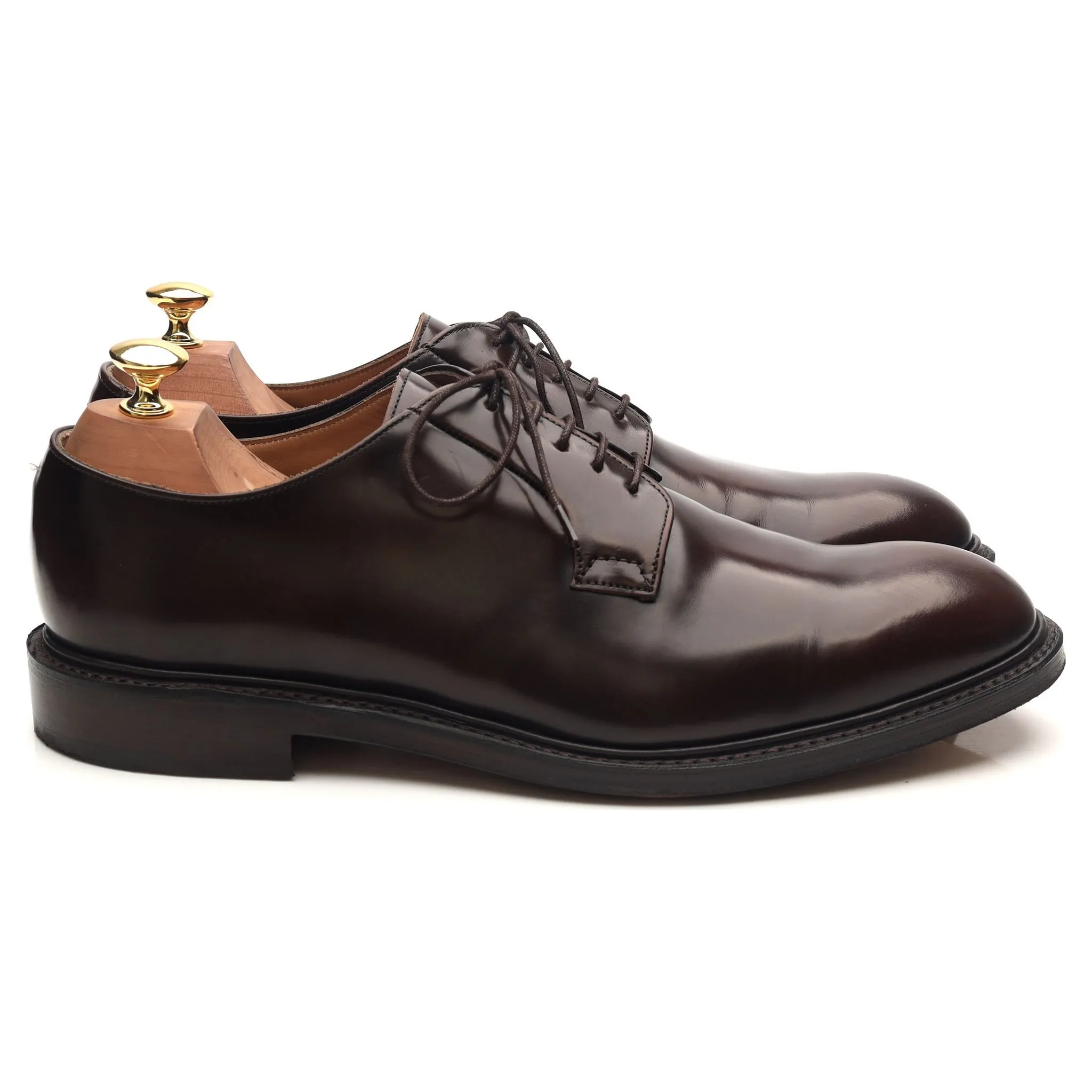 'Charles' Dark Brown Leather Derby UK 9.5 F